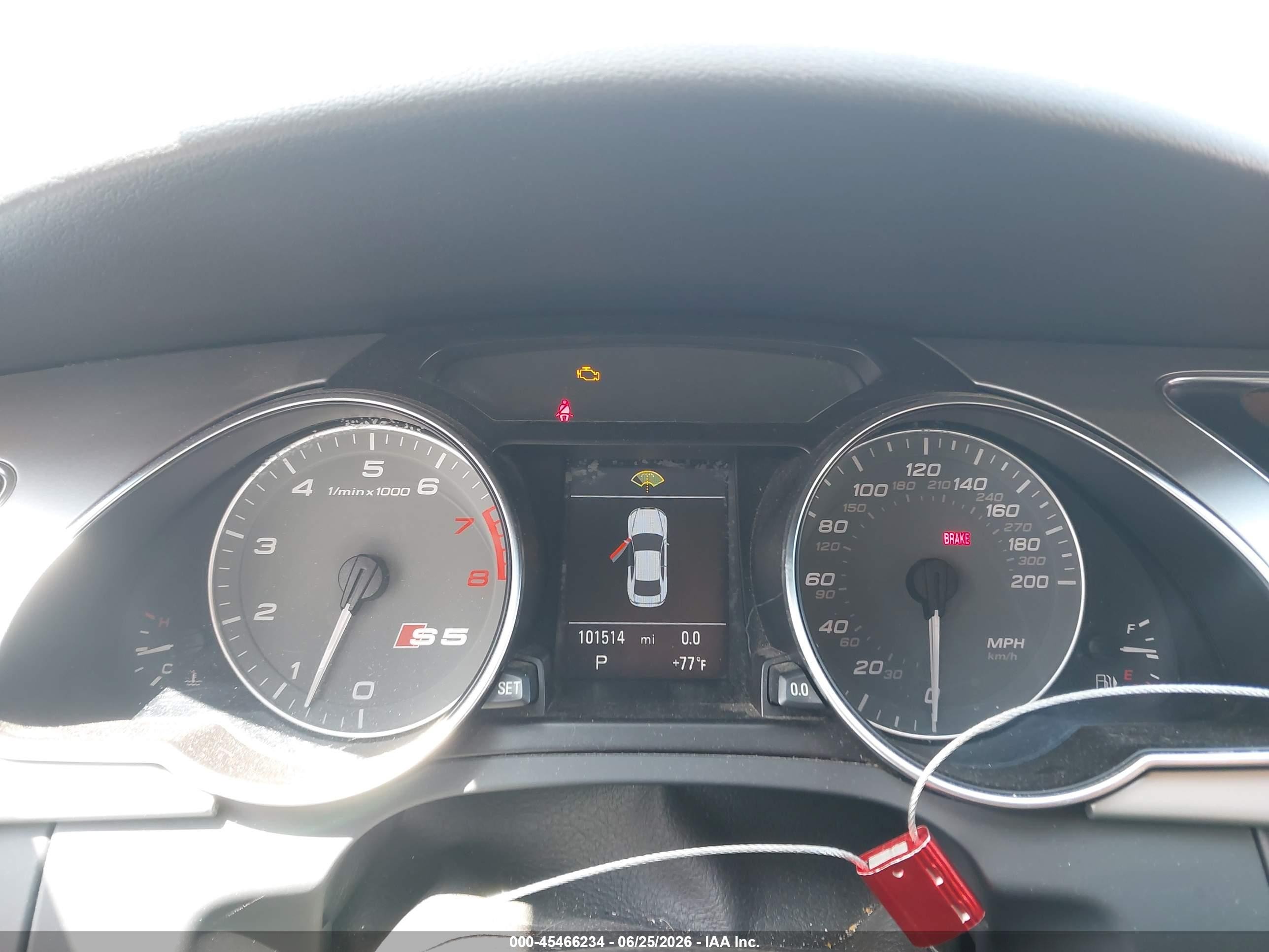 2012 Audi S5 Premium Plus Blue vin: WAUCVAFR2CA000880