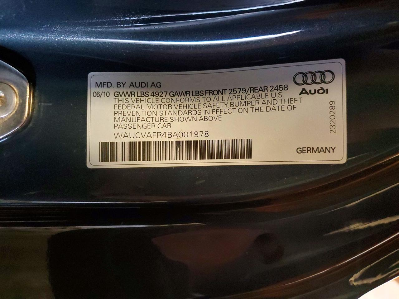 2011 Audi S5 Premium Plus Blue vin: WAUCVAFR4BA001978