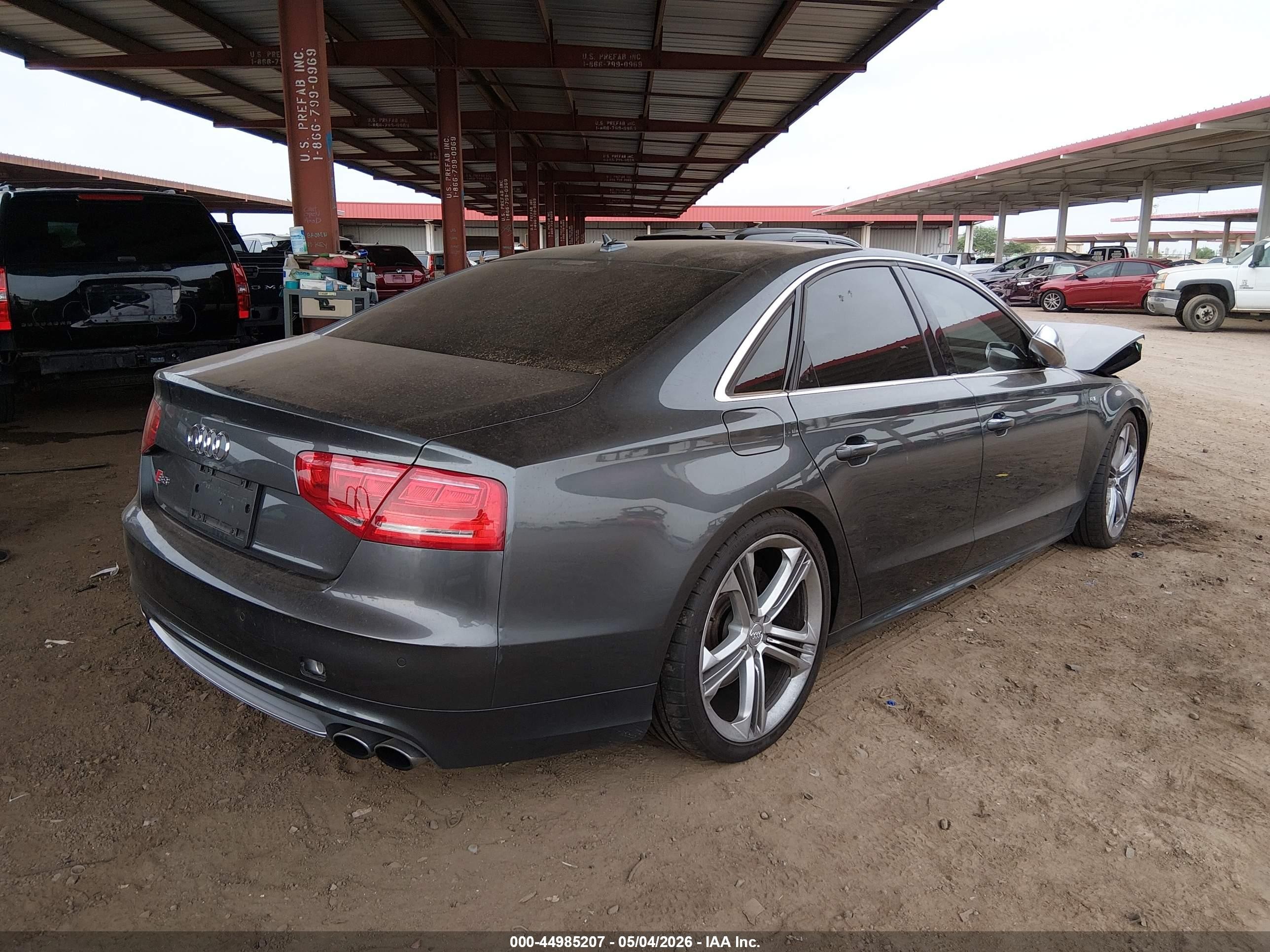 2013 Audi S8 4.0t Gray vin: WAUD2AFD1DN027421