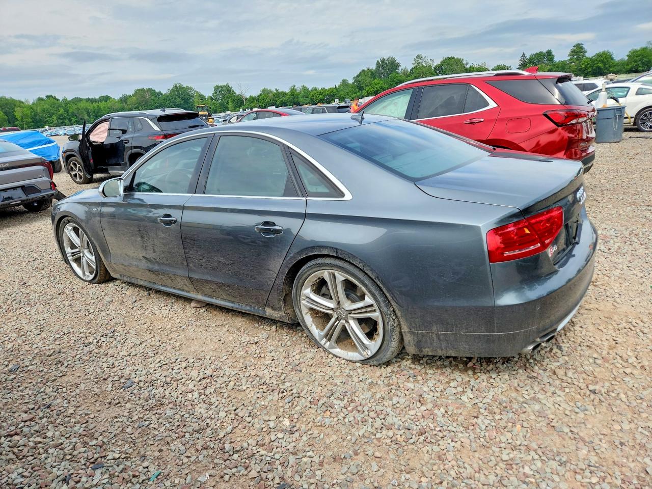 2013 Audi S8 Quattro Charcoal vin: WAUD2AFD4DN022682