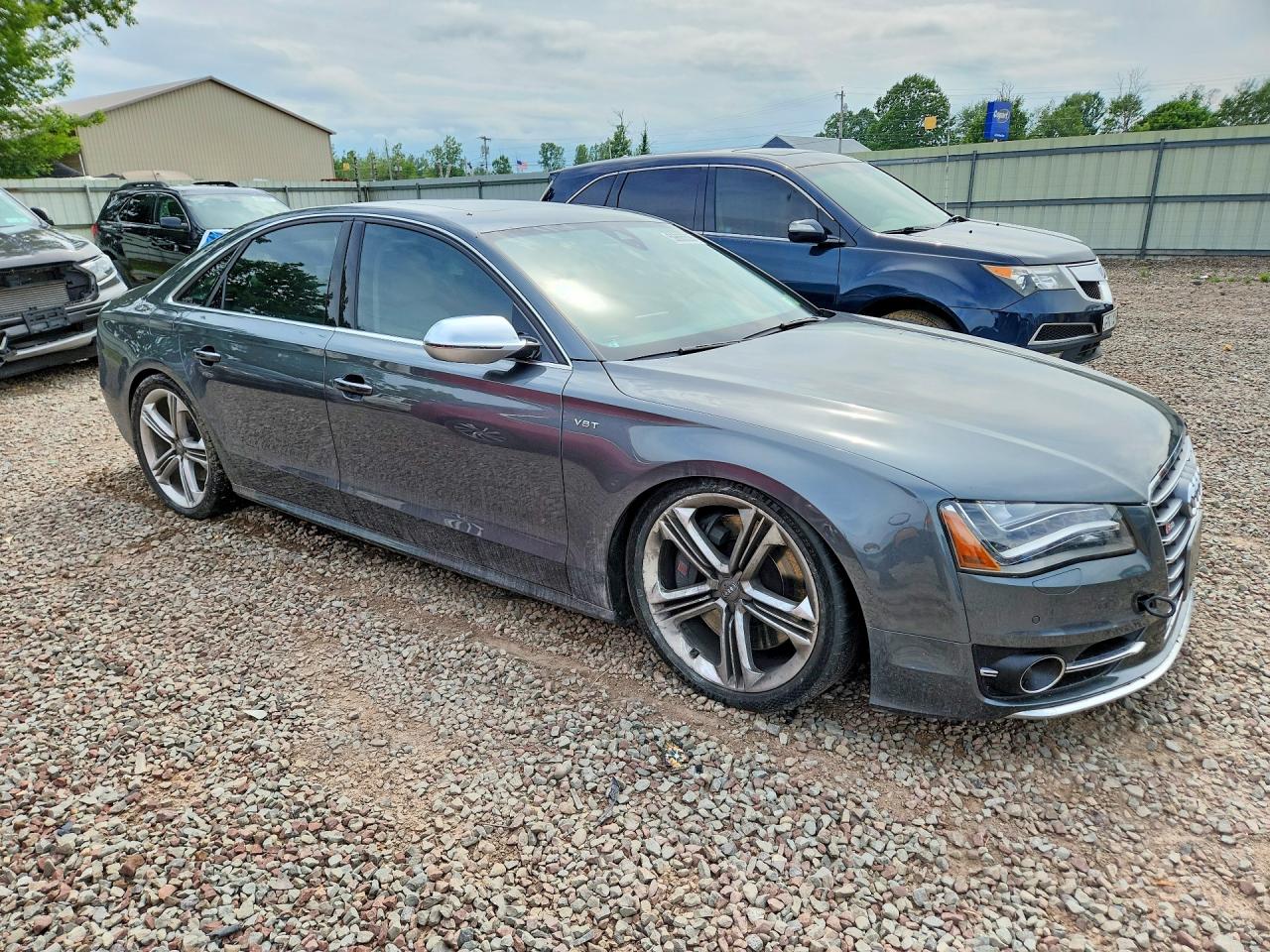 2013 Audi S8 Quattro Charcoal vin: WAUD2AFD4DN022682