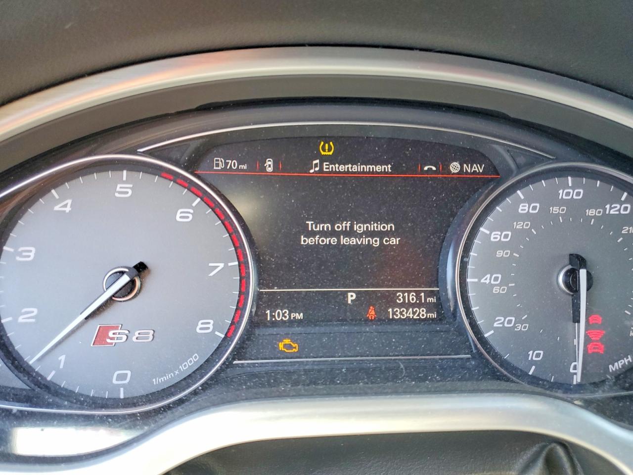2013 Audi S8 Quattro Black vin: WAUD2AFD7DN029657
