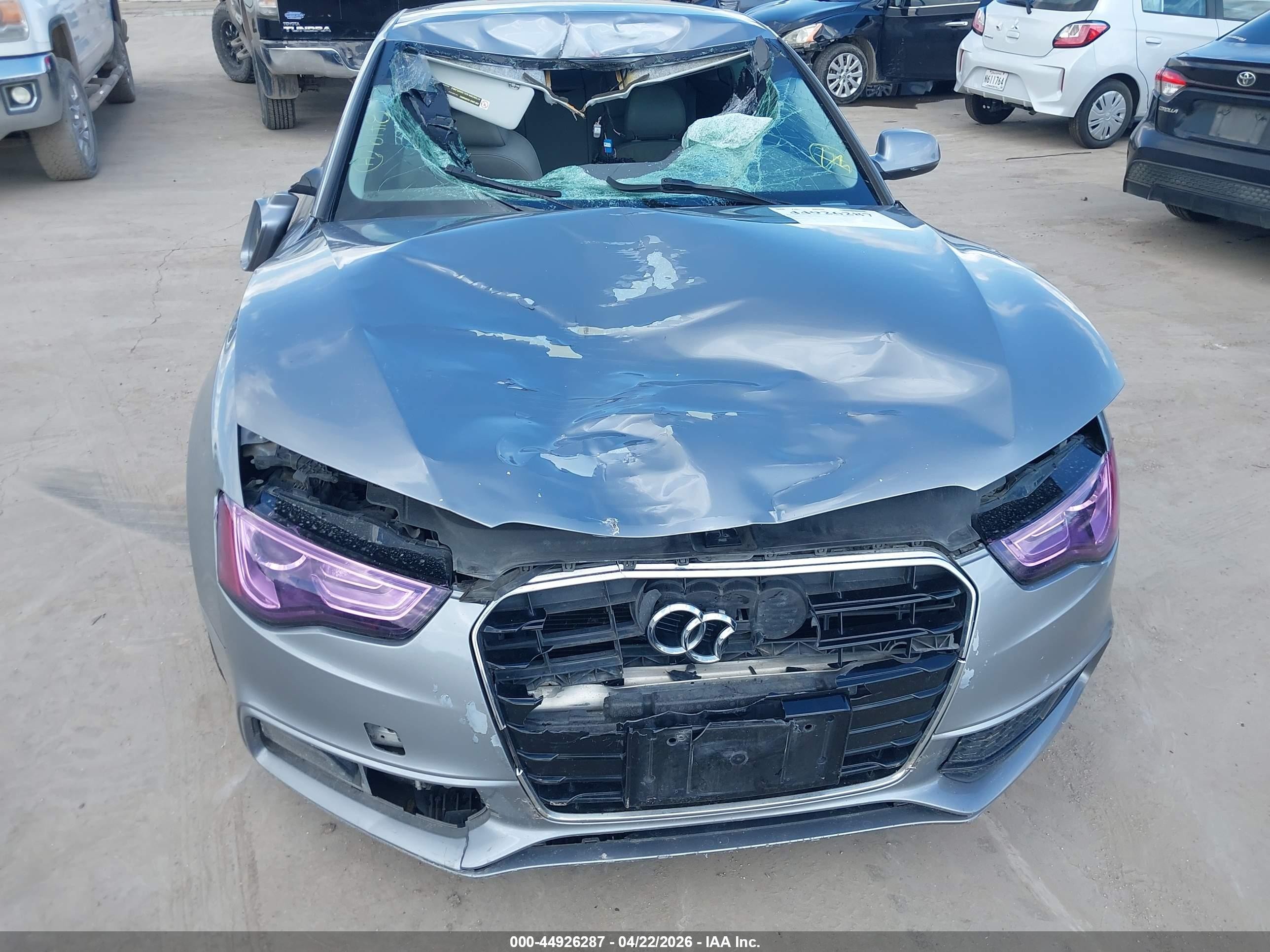 2016 Audi A5 2.0t Premium Silver vin: WAUD2AFR5GA058419