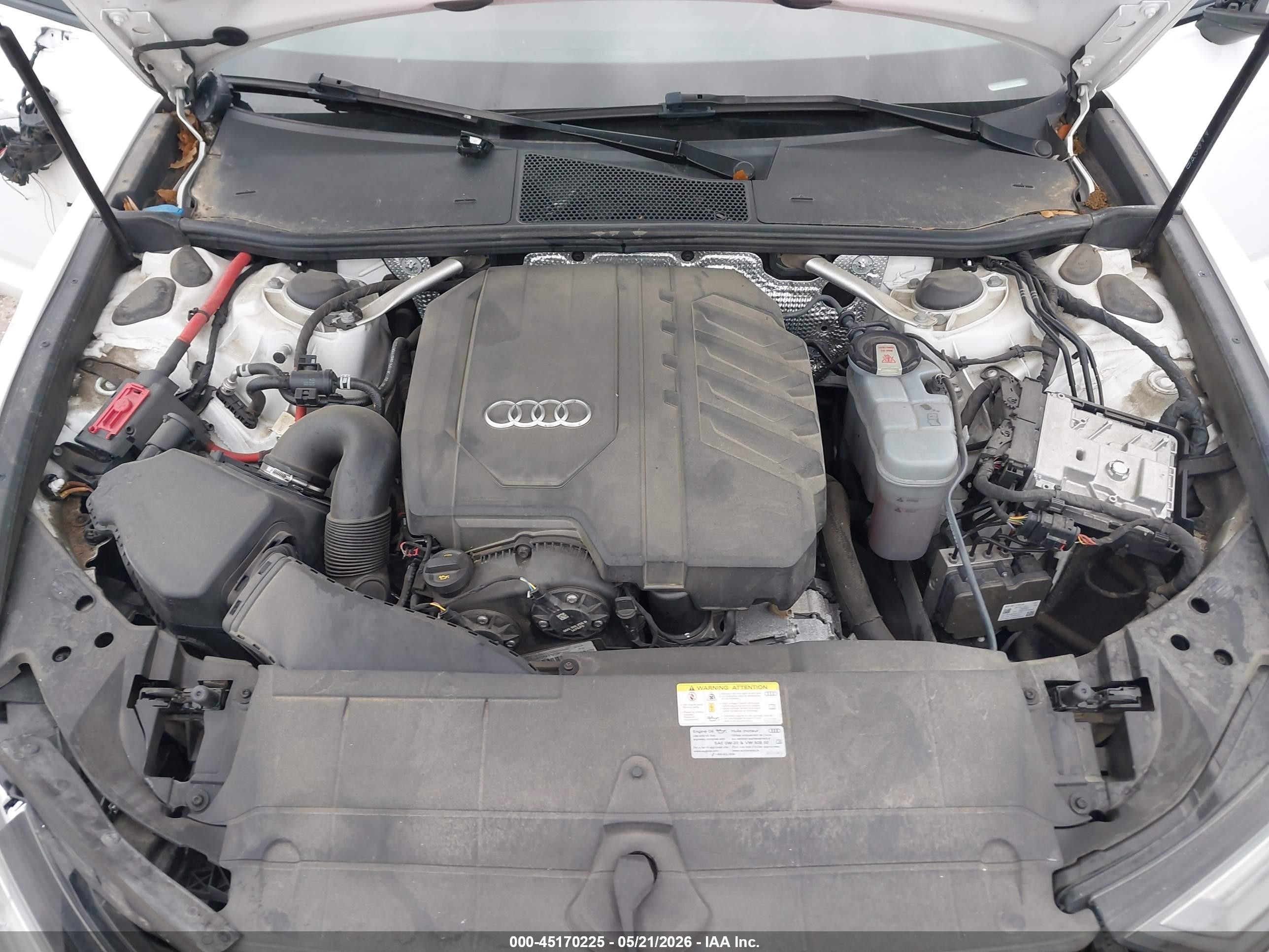 2021 Audi A6 Sport Premium 45 Tfsi Quattro S Tronic Белый vin: WAUD3AF20MN046697