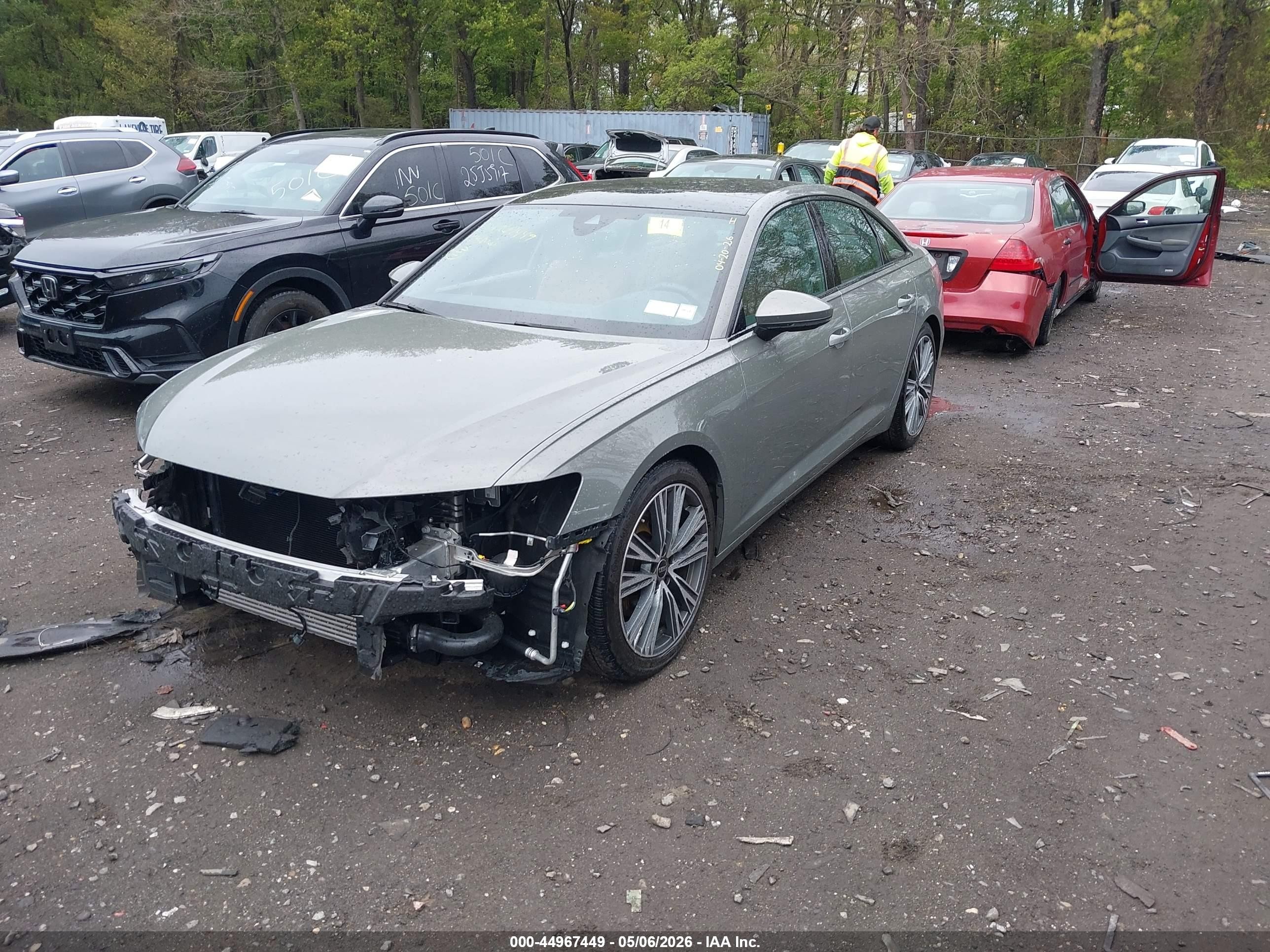 2024 Audi A6 Premium 45 Tfsi Quattro S Tronic Gray vin: WAUD3BF25RN040617