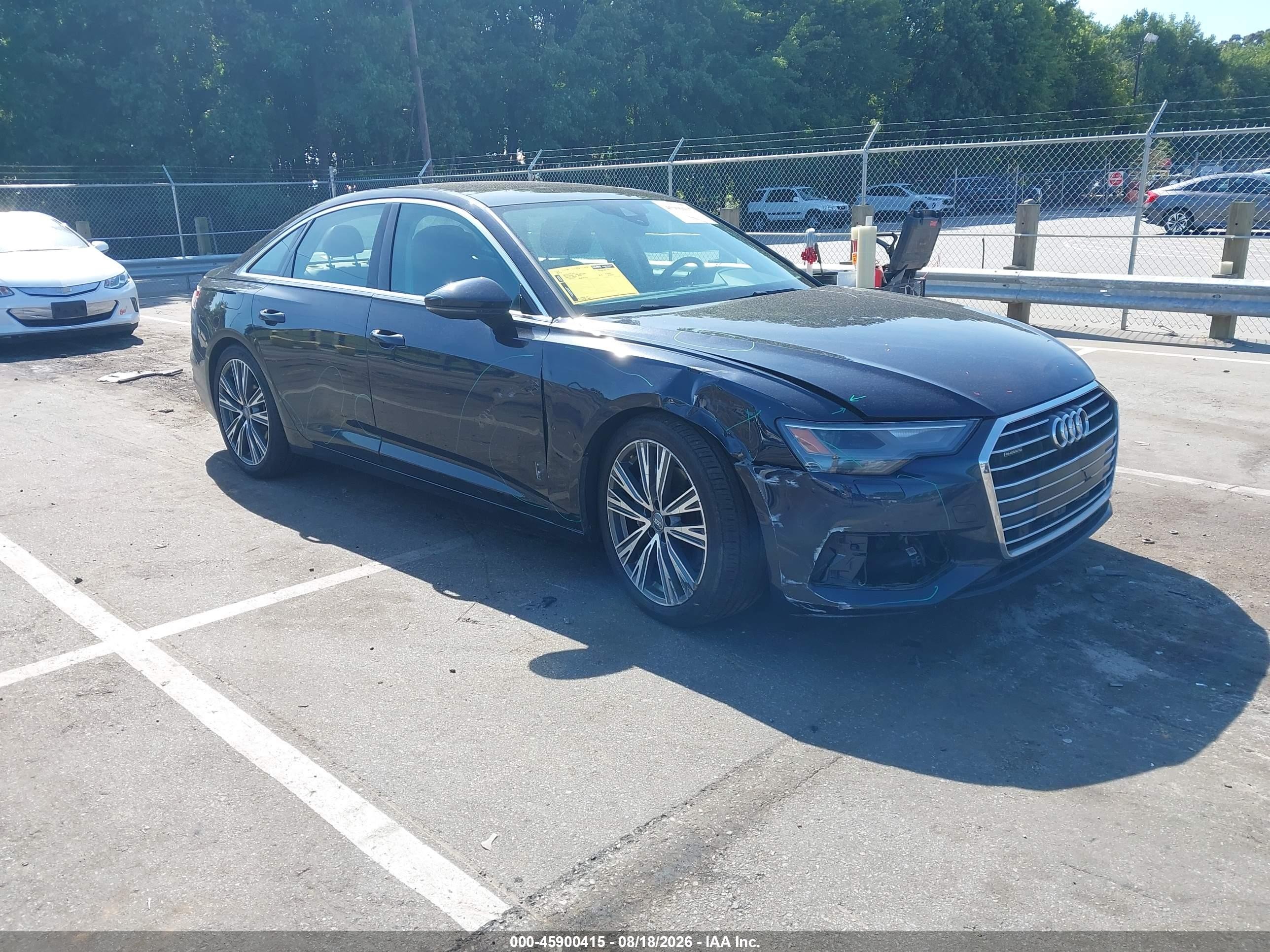 2019 Audi A6 45 Premium Синий vin: WAUD8AF2XKN127057