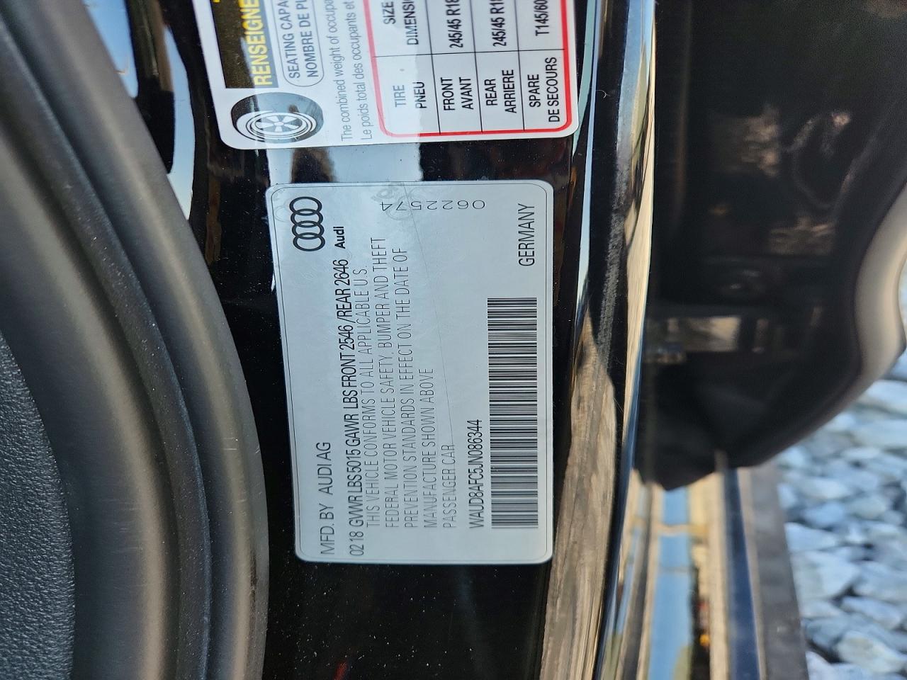 2018 Audi A6 Premium Plus Black vin: WAUD8AFC5JN086344
