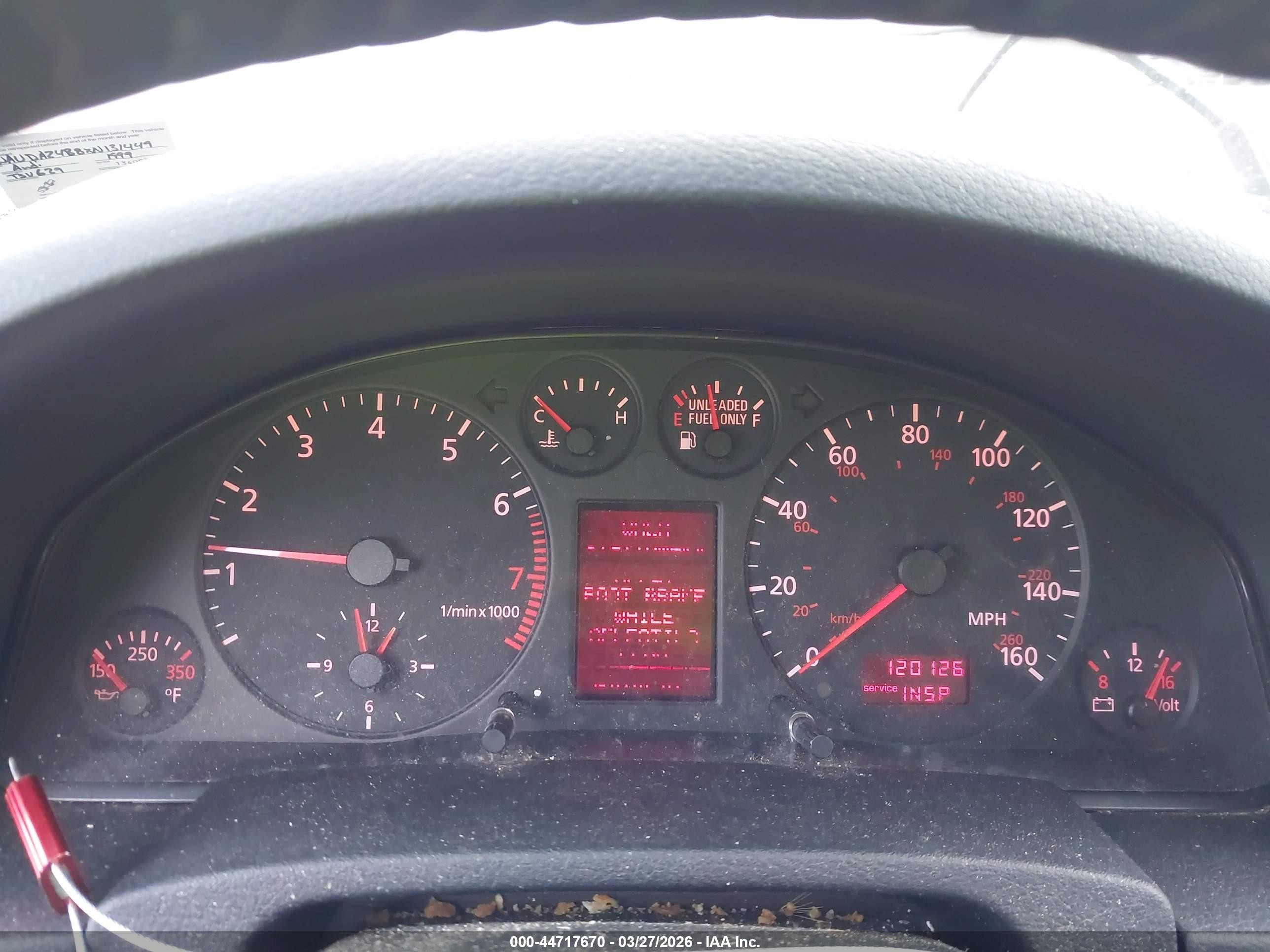 1999 Audi A6 2.8 Avant Серебряный vin: WAUDA24B8XN131449