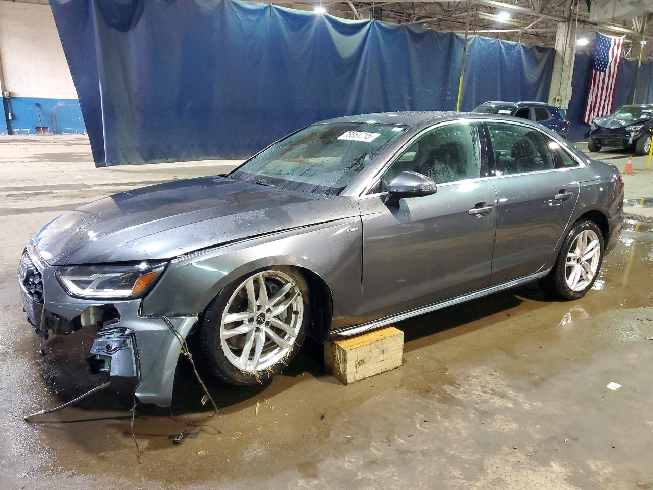 2021 Audi A4 Premium 45 Серый vin: WAUDAAF49MN010823