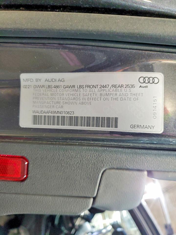 2021 Audi A4 Premium 45 Gray vin: WAUDAAF49MN010823