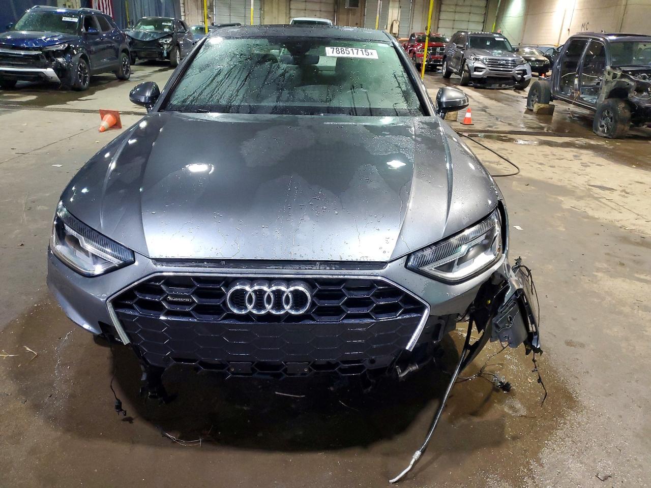 2021 Audi A4 Premium 45 Gray vin: WAUDAAF49MN010823