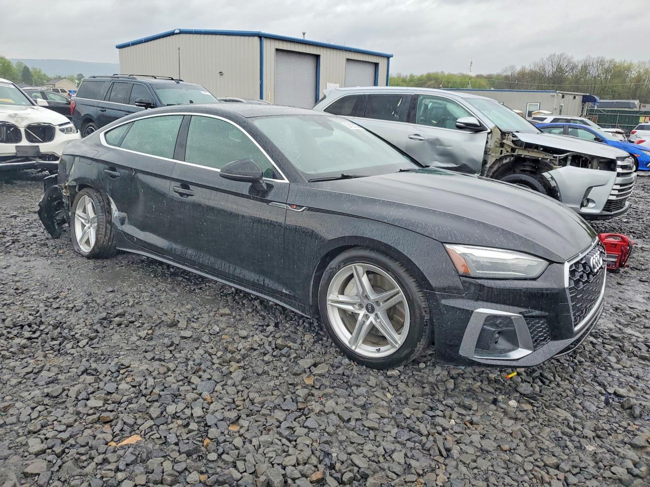 2021 Audi A5 Premium 45 Black vin: WAUDACF52MA039379