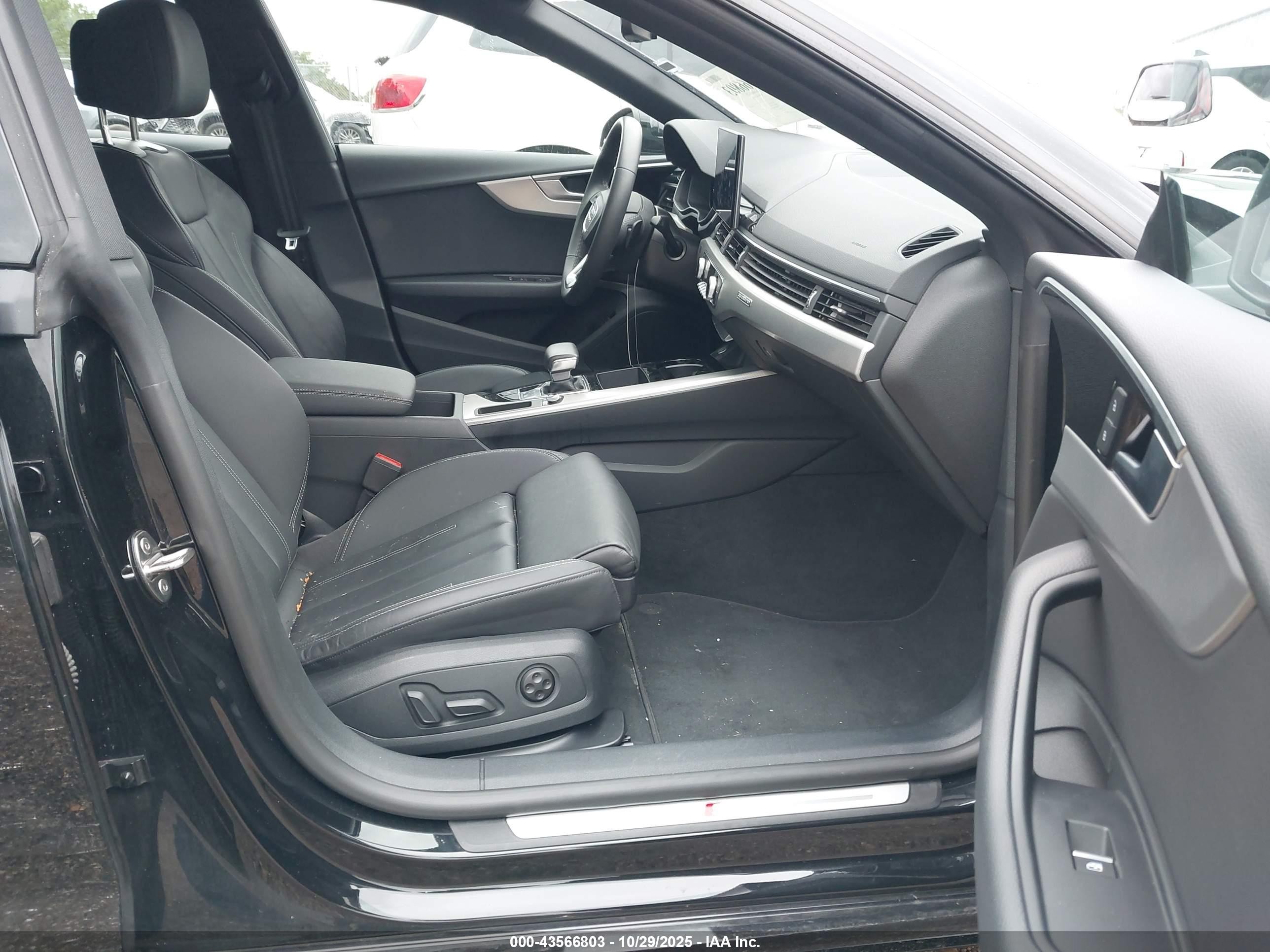 2025 Audi A5 Sportback Premium 45 Tfsi S Line Quattro S Tronic Black vin: WAUDACF52SA010378