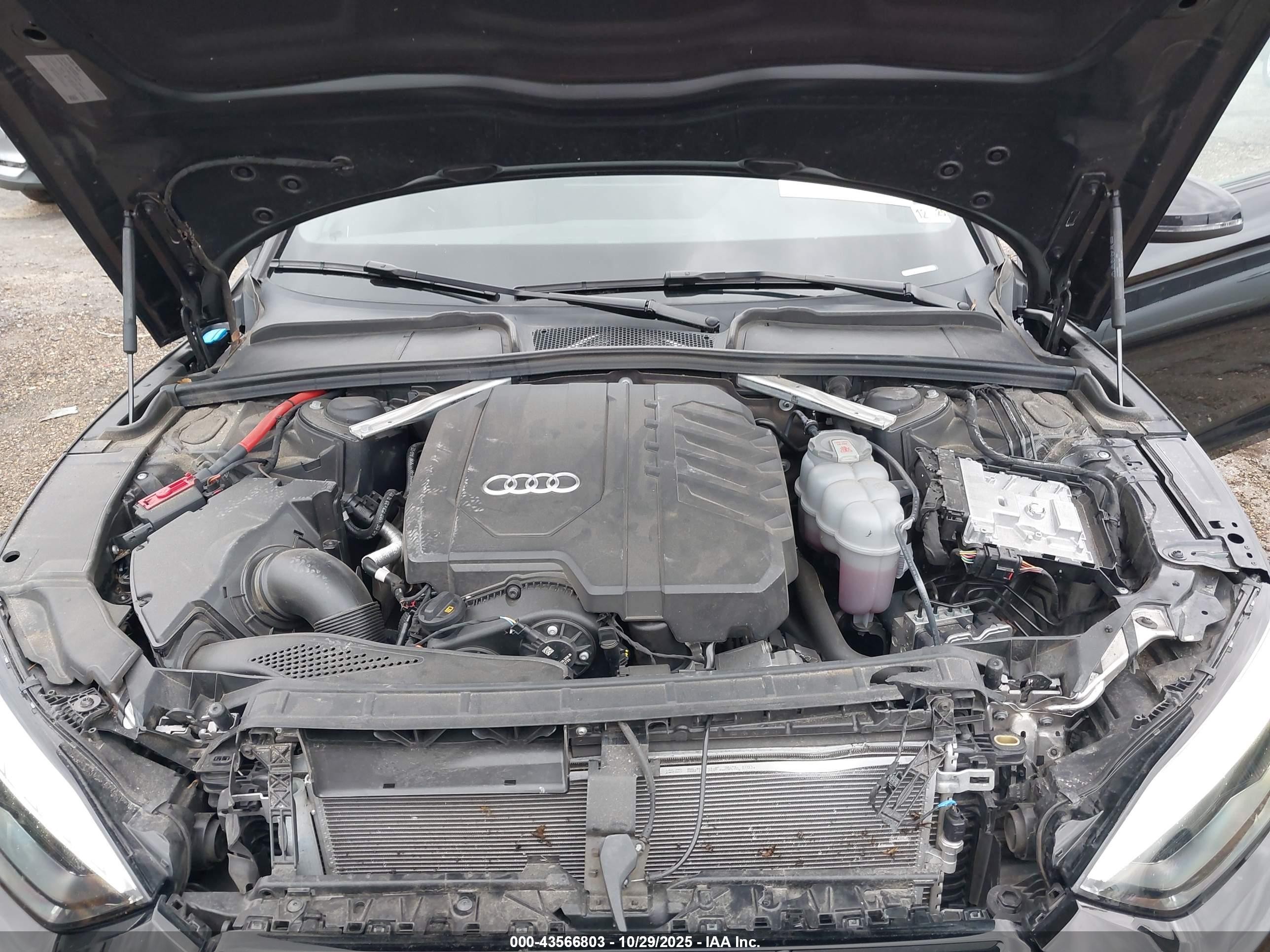 2025 Audi A5 Sportback Premium 45 Tfsi S Line Quattro S Tronic Black vin: WAUDACF52SA010378