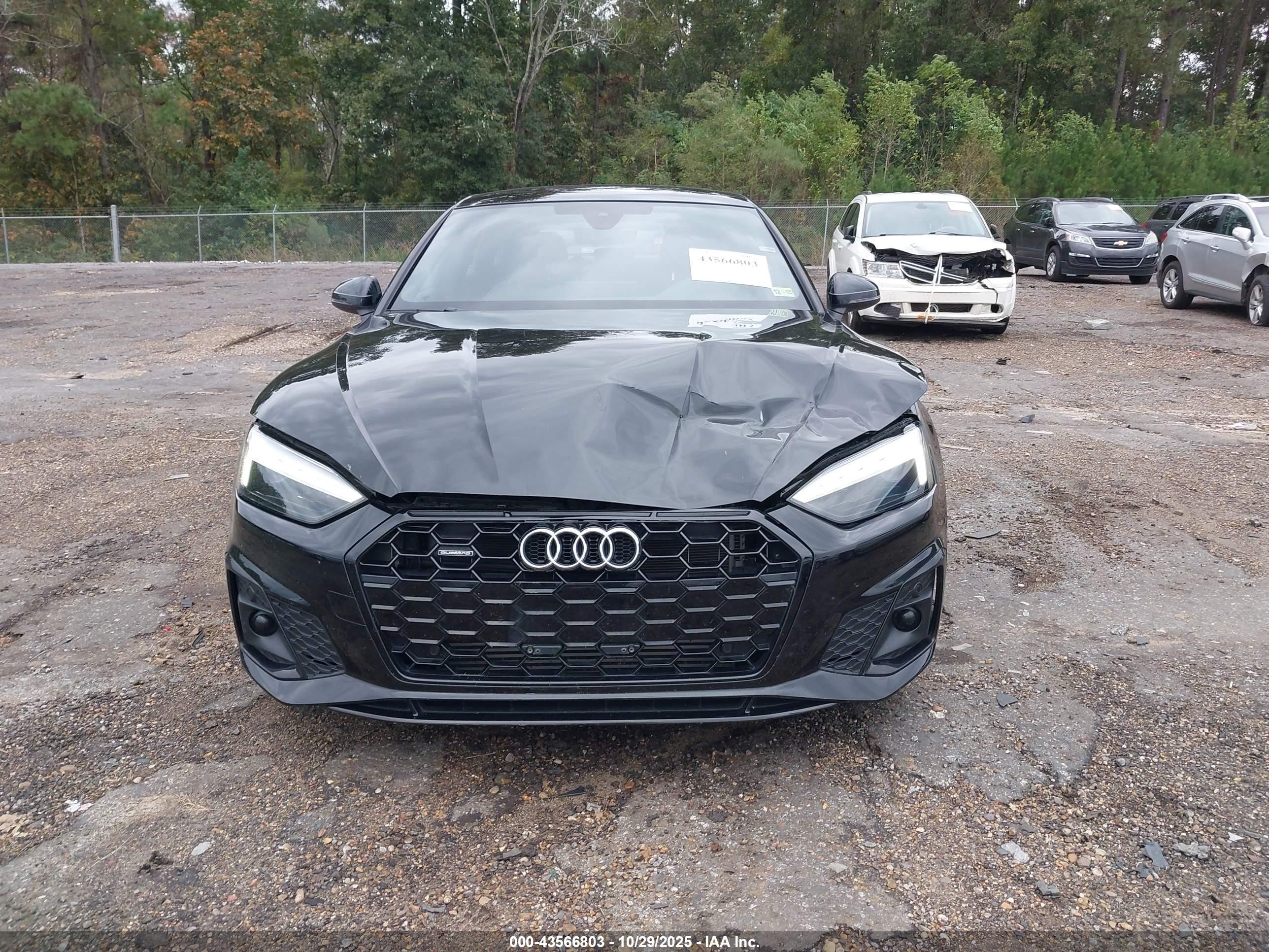 2025 Audi A5 Sportback Premium 45 Tfsi S Line Quattro S Tronic Black vin: WAUDACF52SA010378