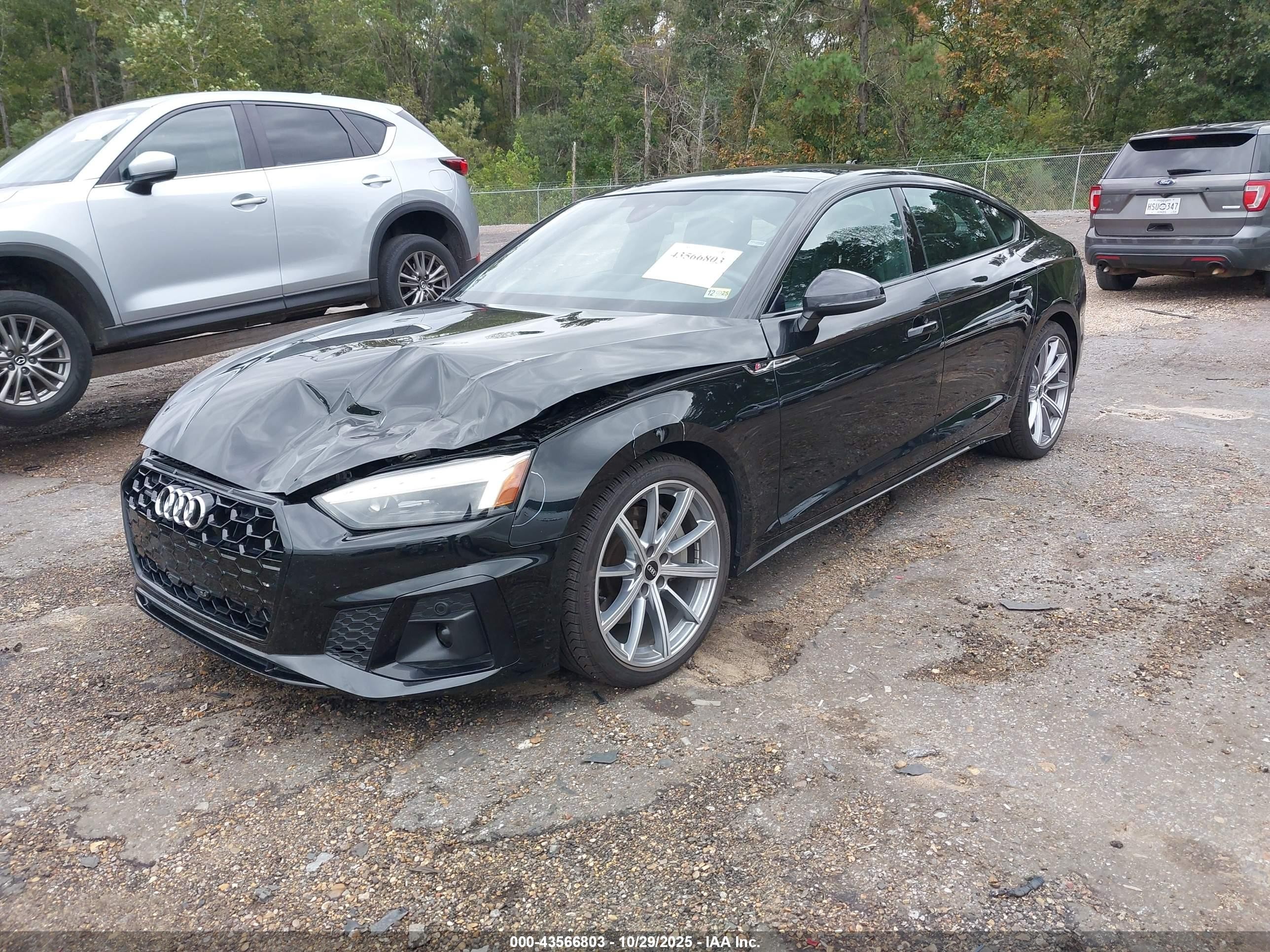 2025 Audi A5 Sportback Premium 45 Tfsi S Line Quattro S Tronic Black vin: WAUDACF52SA010378