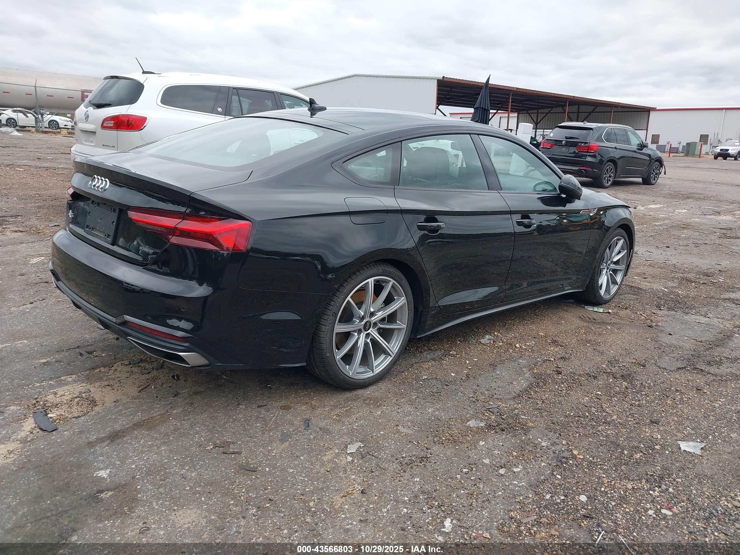2025 Audi A5 Sportback Premium 45 Tfsi S Line Quattro S Tronic Black vin: WAUDACF52SA010378