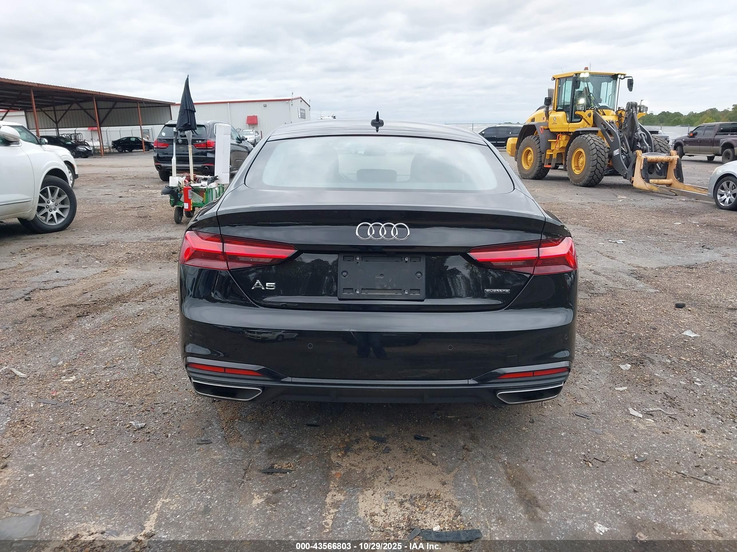 2025 Audi A5 Sportback Premium 45 Tfsi S Line Quattro S Tronic Black vin: WAUDACF52SA010378