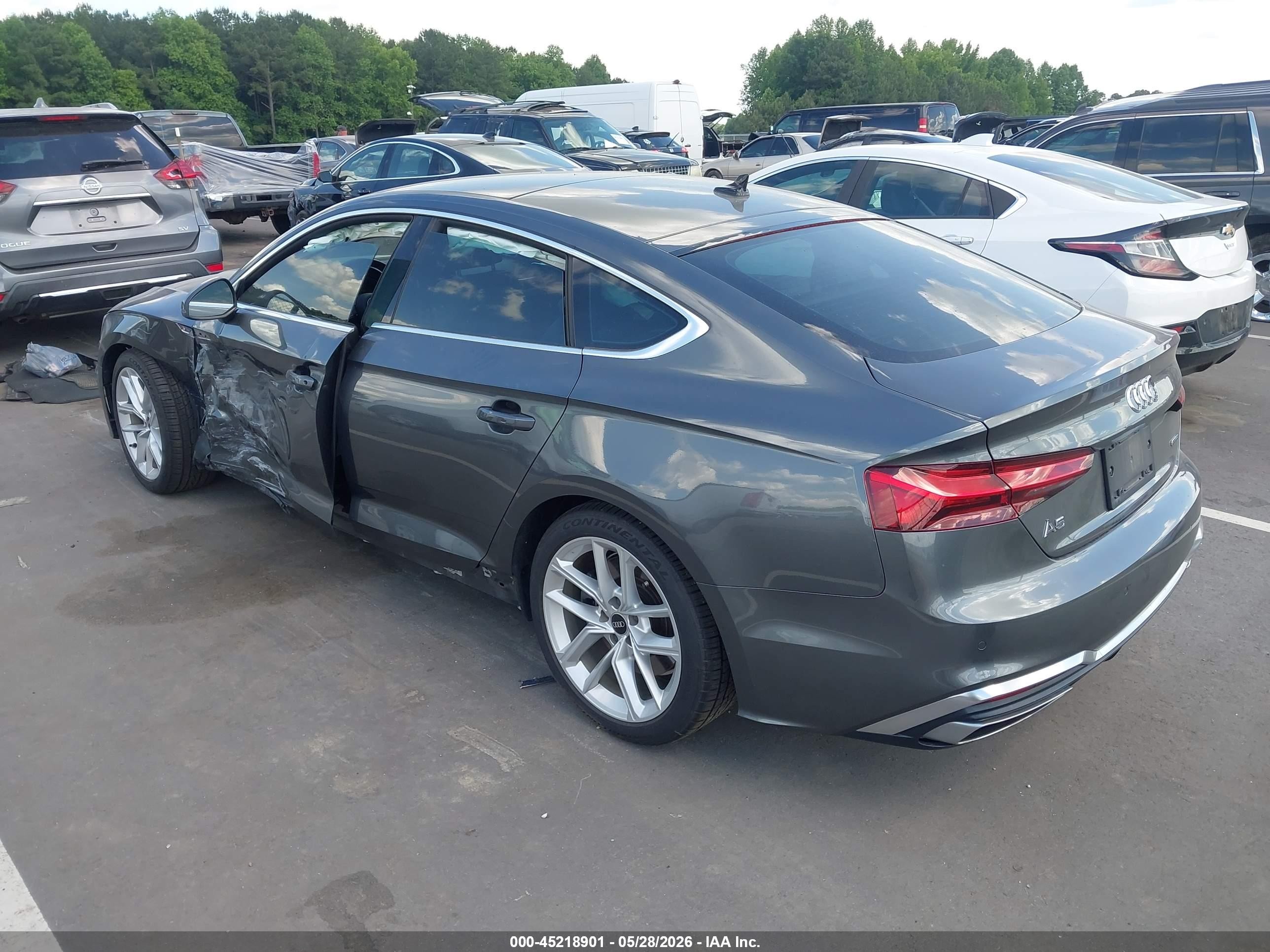 2023 Audi A5 Sportback Premium 45 Tfsi S Line Quattro S Tronic Gray vin: WAUDACF55PA036500
