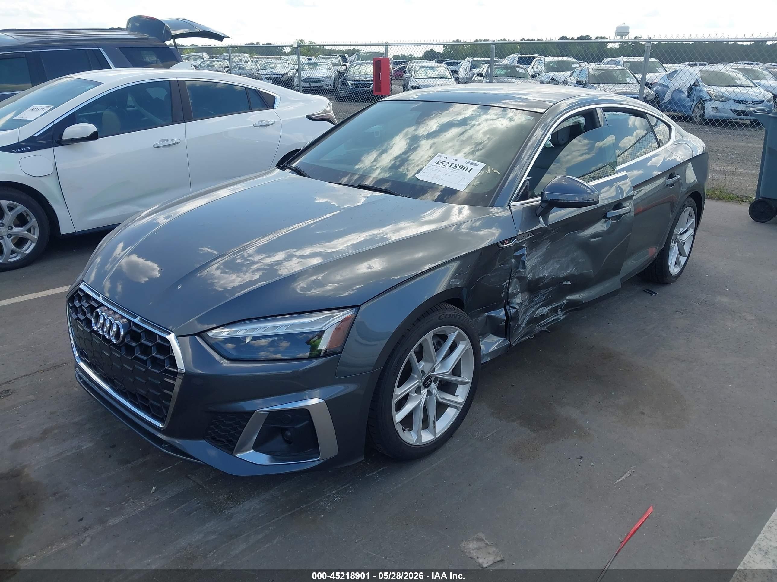 2023 Audi A5 Sportback Premium 45 Tfsi S Line Quattro S Tronic Gray vin: WAUDACF55PA036500