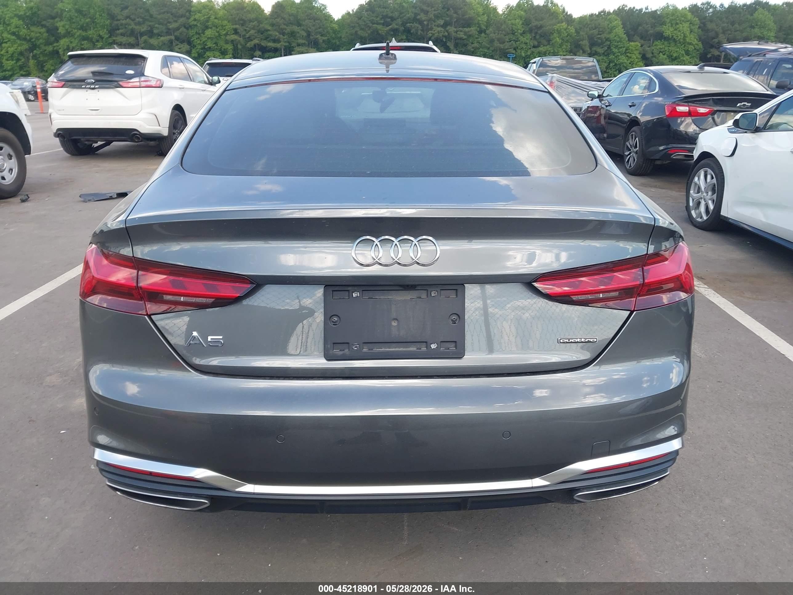 2023 Audi A5 Sportback Premium 45 Tfsi S Line Quattro S Tronic Gray vin: WAUDACF55PA036500