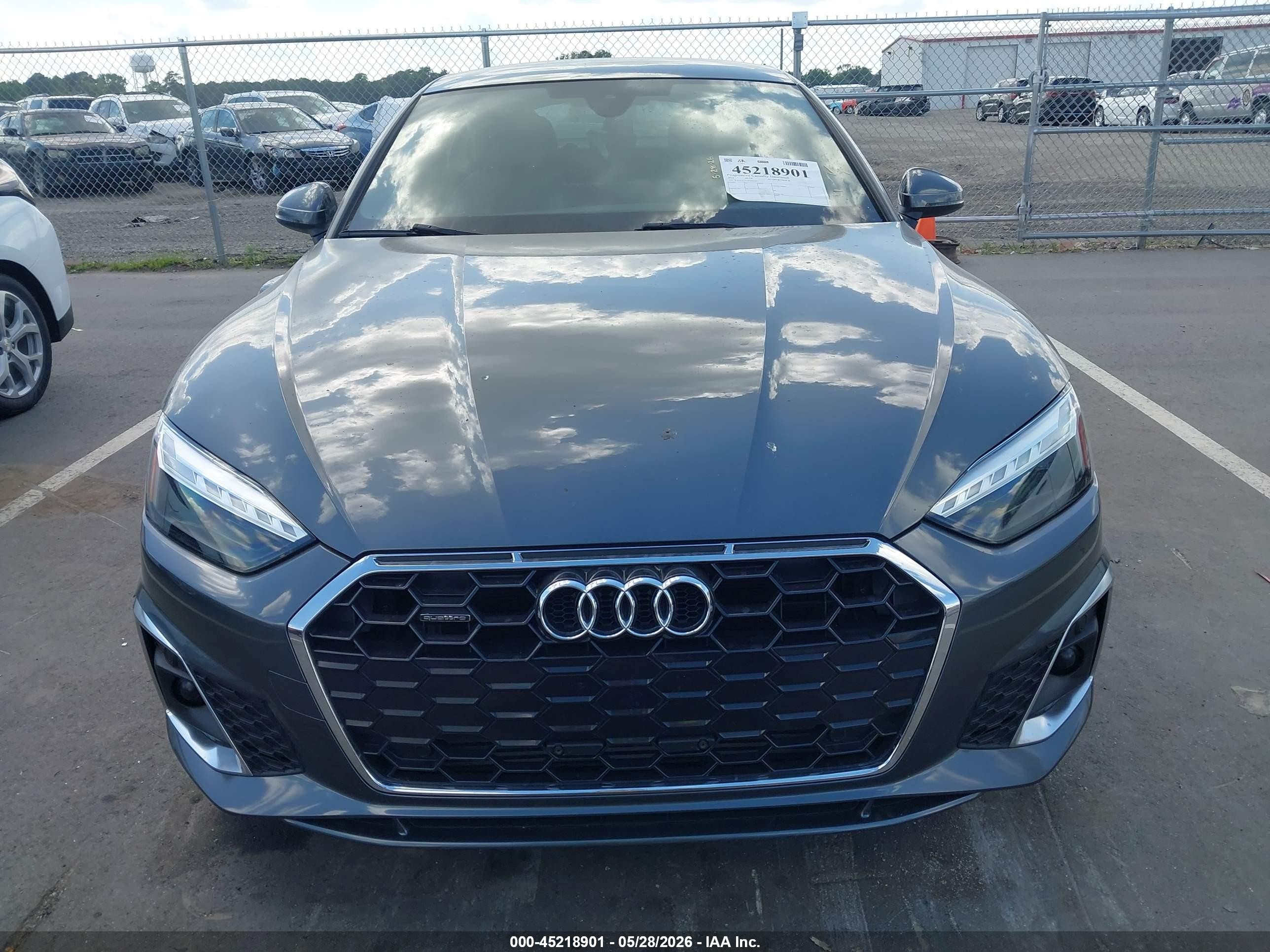 2023 Audi A5 Sportback Premium 45 Tfsi S Line Quattro S Tronic Gray vin: WAUDACF55PA036500