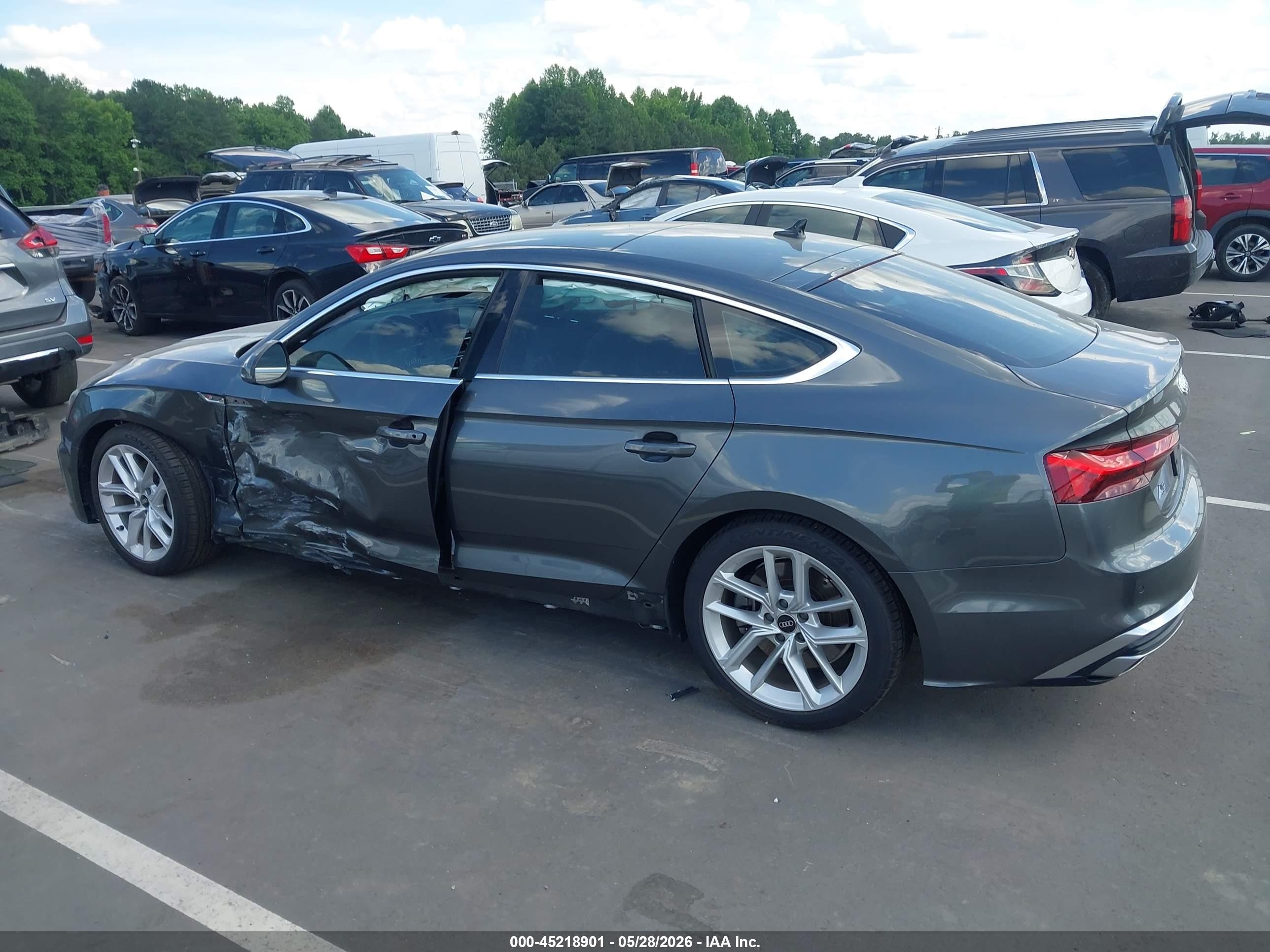 2023 Audi A5 Sportback Premium 45 Tfsi S Line Quattro S Tronic Gray vin: WAUDACF55PA036500