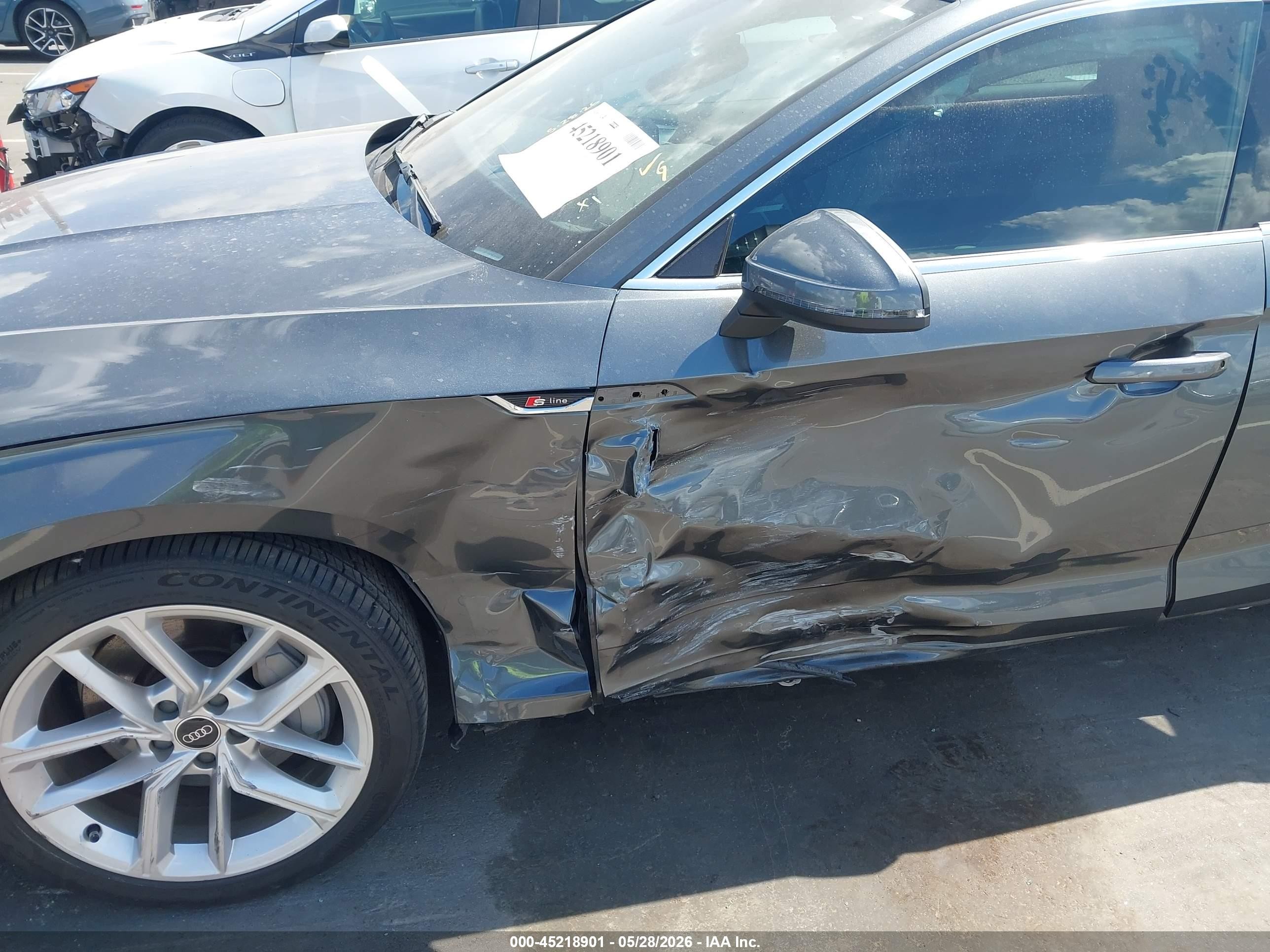 2023 Audi A5 Sportback Premium 45 Tfsi S Line Quattro S Tronic Gray vin: WAUDACF55PA036500
