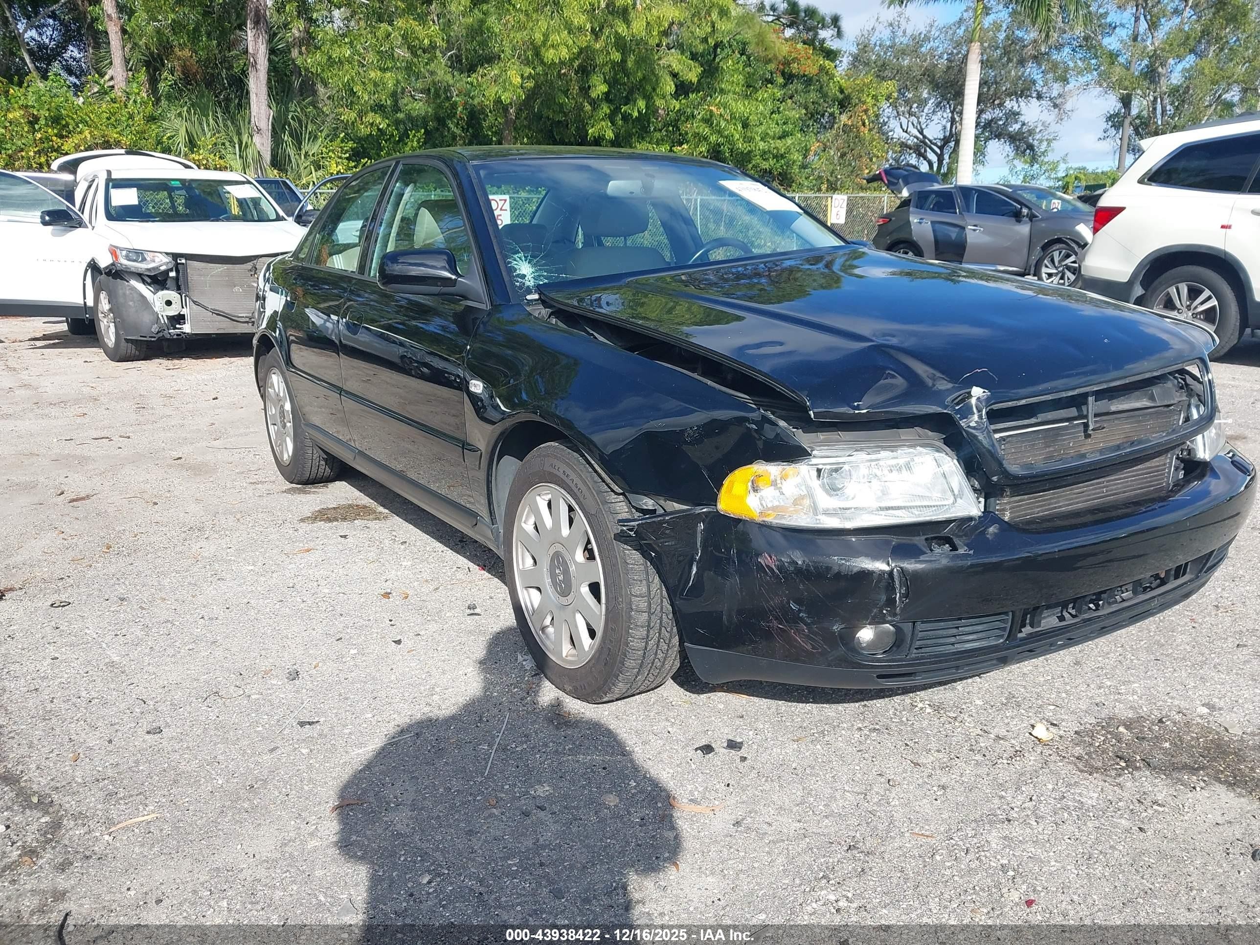 2000 Audi A4 1.8 T Black vin: WAUDC28D3YA160534