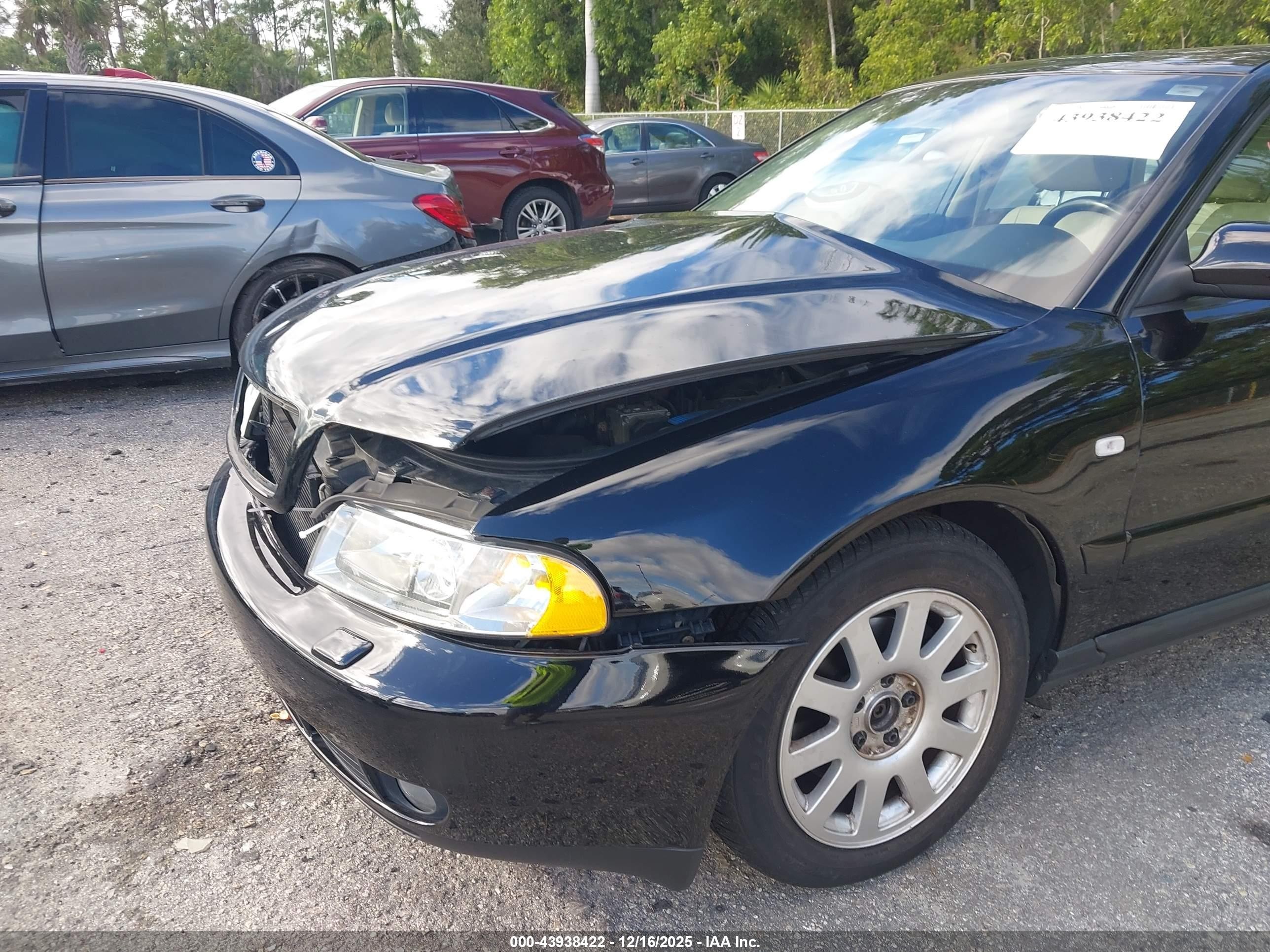 2000 Audi A4 1.8 T Black vin: WAUDC28D3YA160534