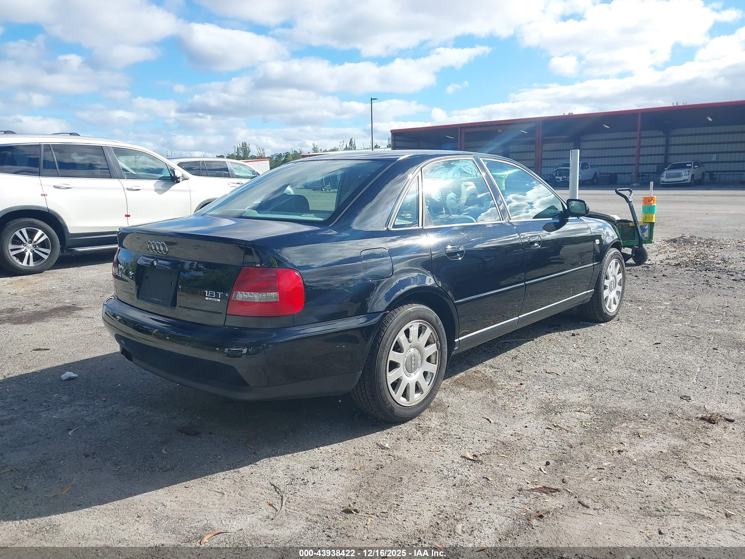 2000 Audi A4 1.8 T Black vin: WAUDC28D3YA160534
