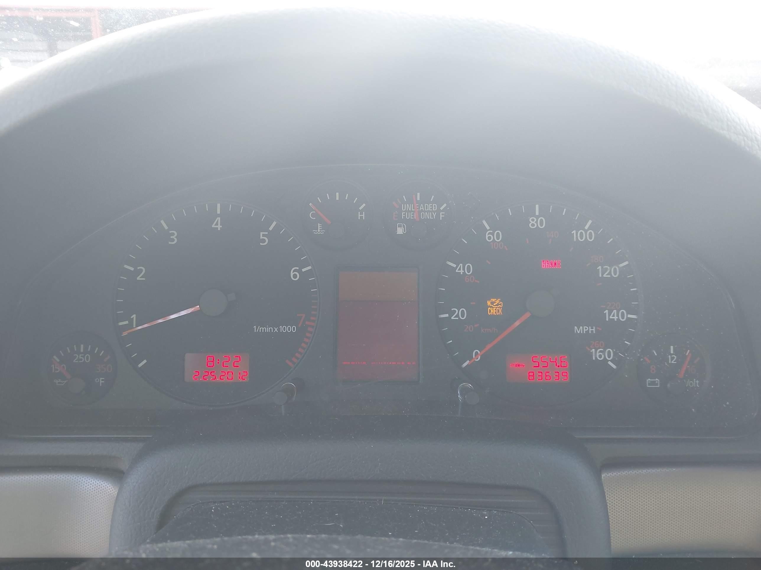 2000 Audi A4 1.8 T Black vin: WAUDC28D3YA160534