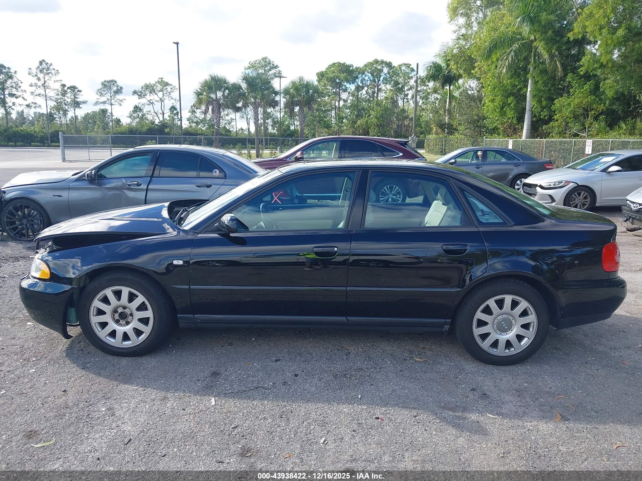 2000 Audi A4 1.8 T Black vin: WAUDC28D3YA160534