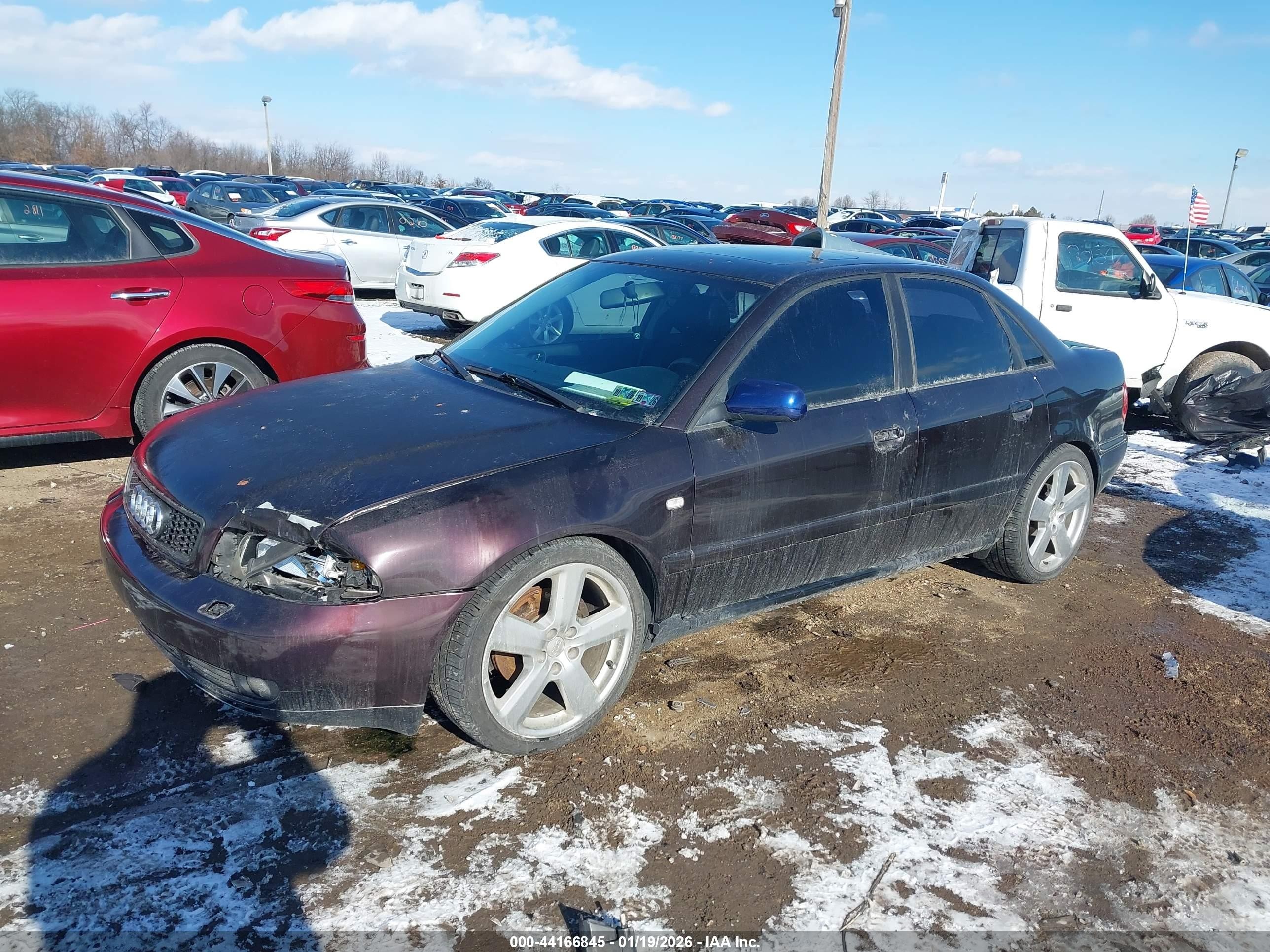 2000 Audi A4 1.8 T Blue vin: WAUDC28DXYA176116