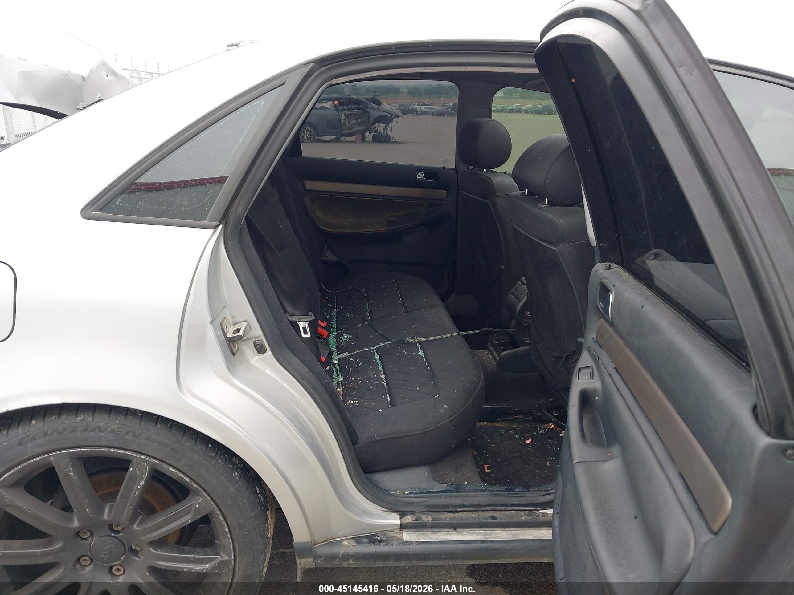 2001 Audi A4 1.8 T Silver vin: WAUDC68D31A145447
