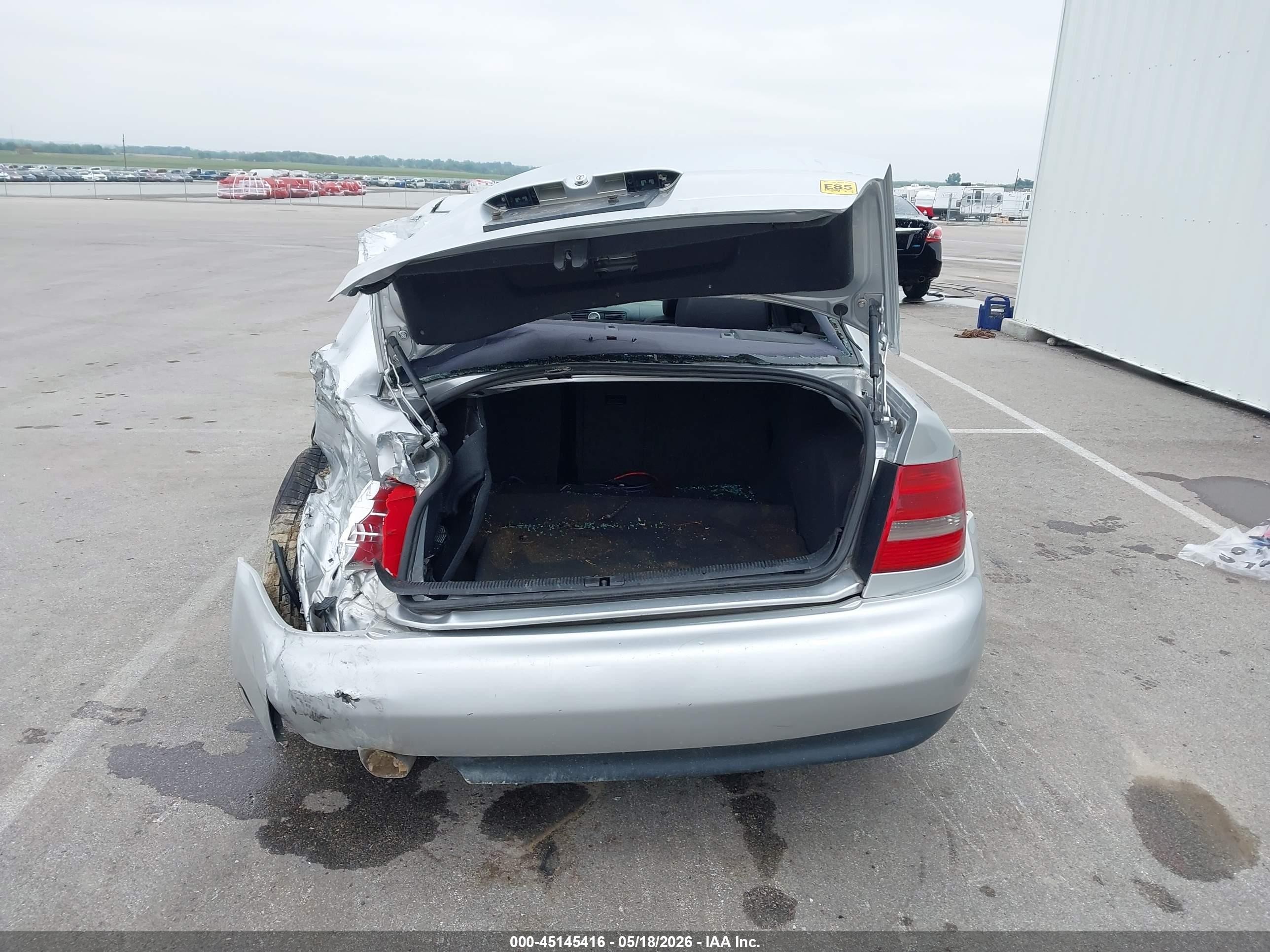 2001 Audi A4 1.8 T Silver vin: WAUDC68D31A145447