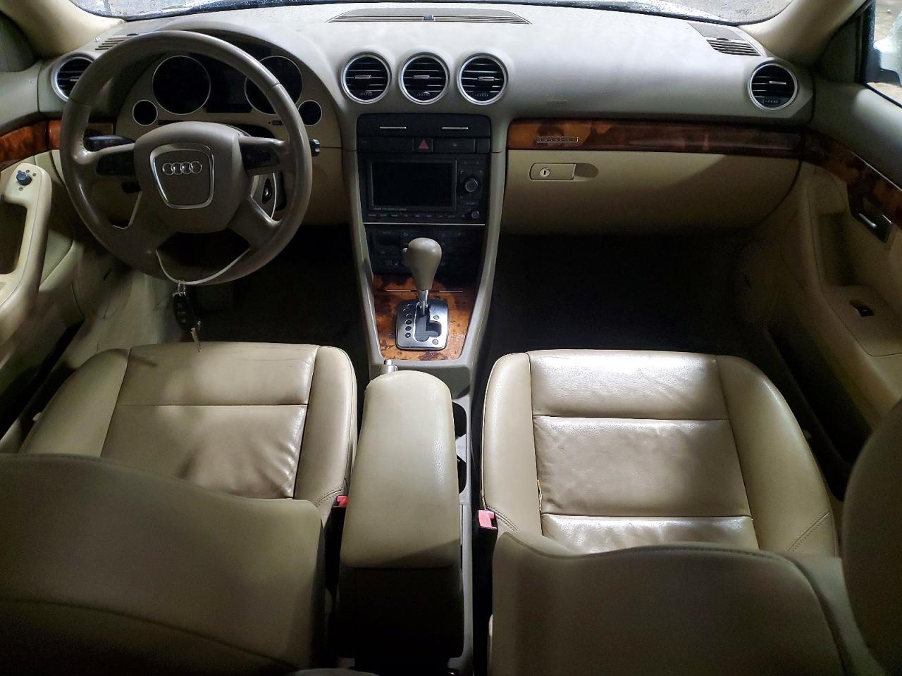 2007 Audi A4 2.0t Cabriolet Quattro White vin: WAUDF48H07K032587