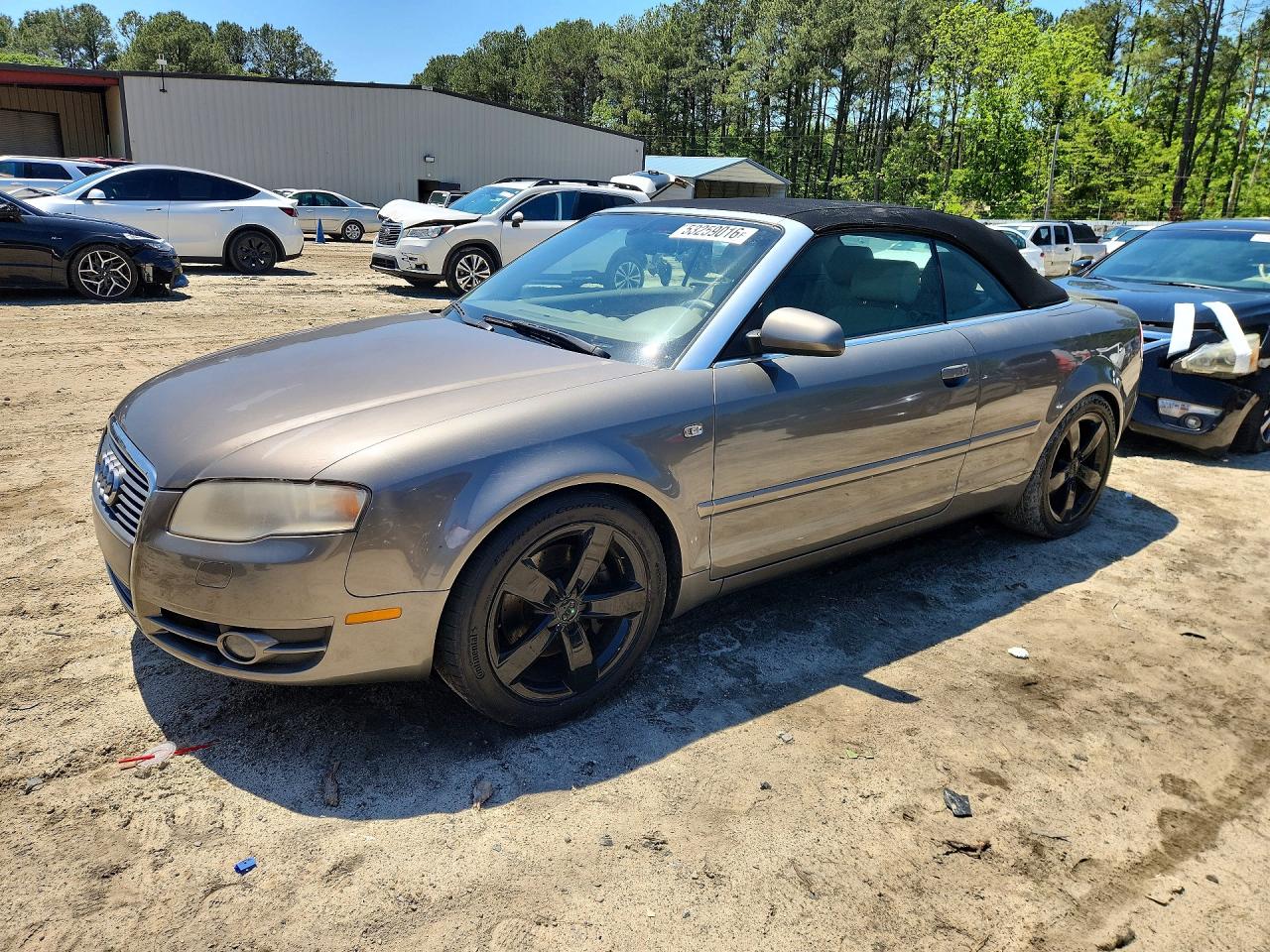 2007 Audi A4 2.0t Cabriolet Quattro Tan vin: WAUDF48H47K030566