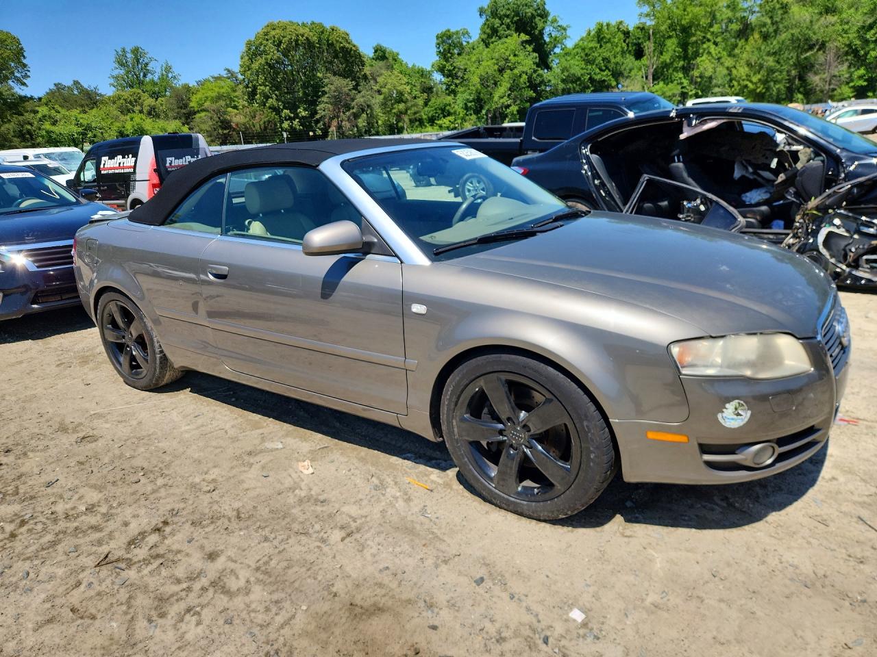 2007 Audi A4 2.0t Cabriolet Quattro Tan vin: WAUDF48H47K030566