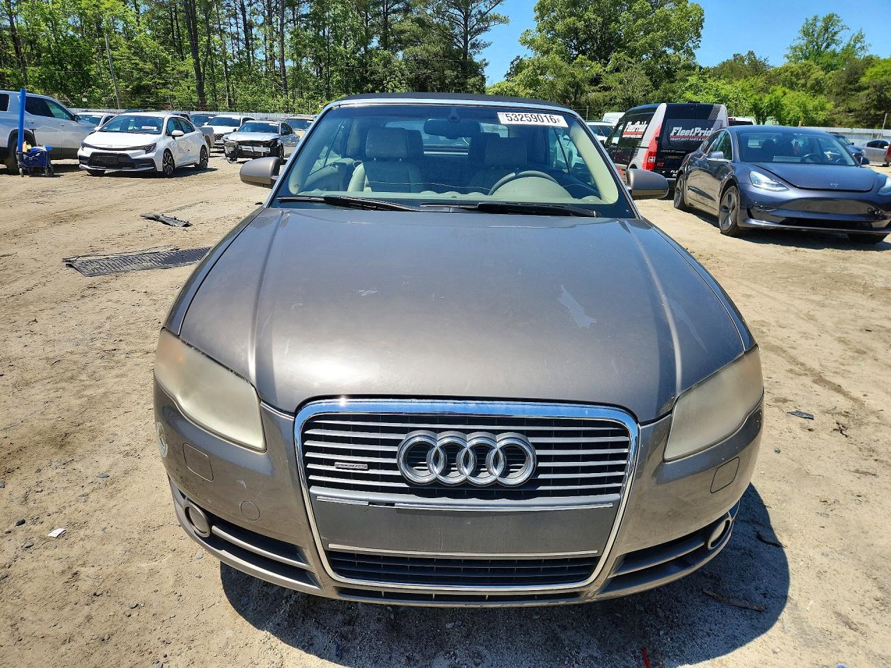 2007 Audi A4 2.0t Cabriolet Quattro Tan vin: WAUDF48H47K030566