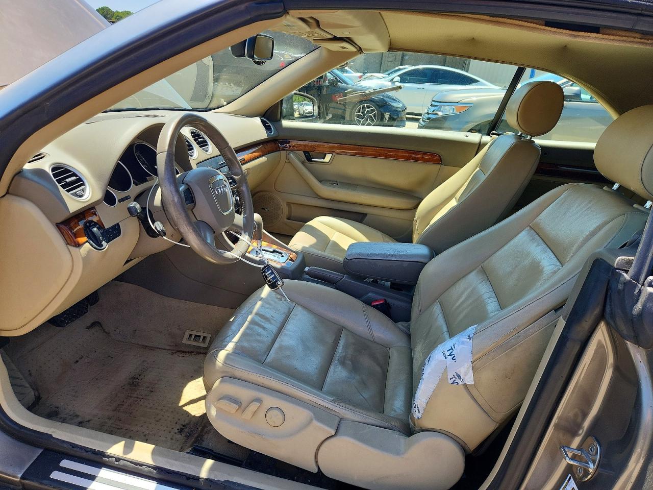 2007 Audi A4 2.0t Cabriolet Quattro Tan vin: WAUDF48H47K030566