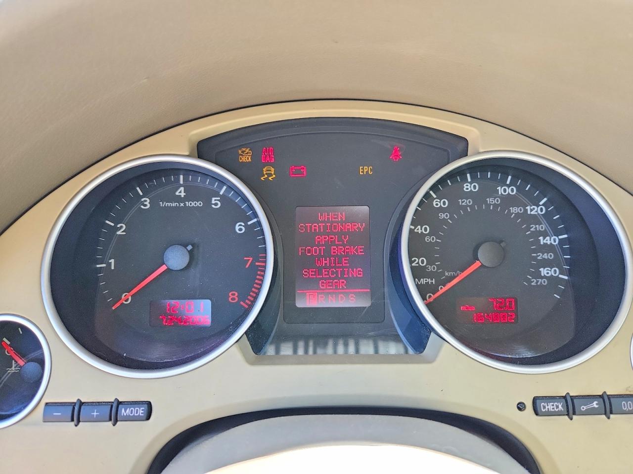 2007 Audi A4 2.0t Cabriolet Quattro Tan vin: WAUDF48H47K030566