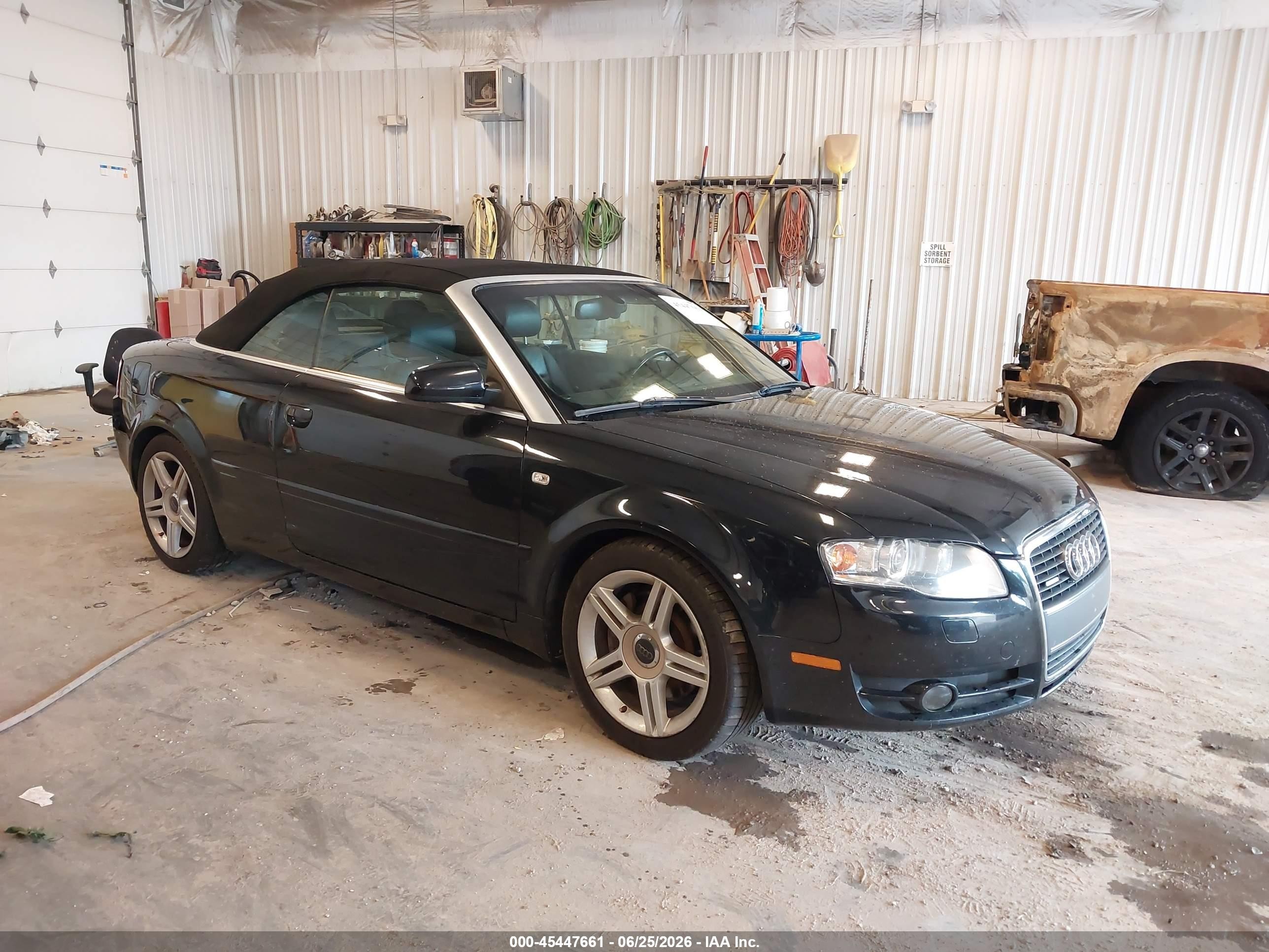 2008 Audi A4 2.0t Black vin: WAUDF48H48K013476