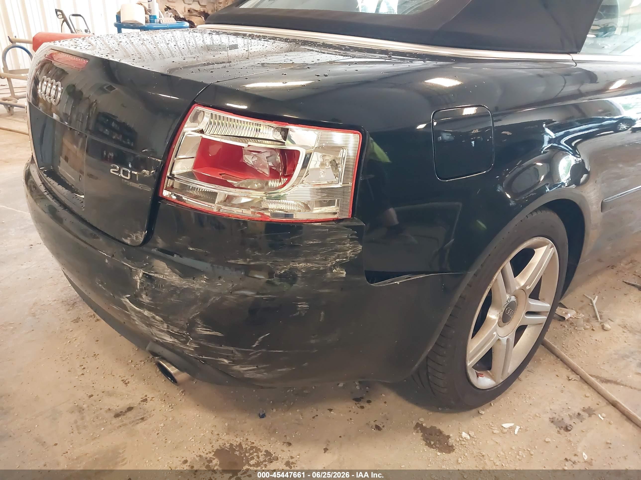 2008 Audi A4 2.0t Black vin: WAUDF48H48K013476
