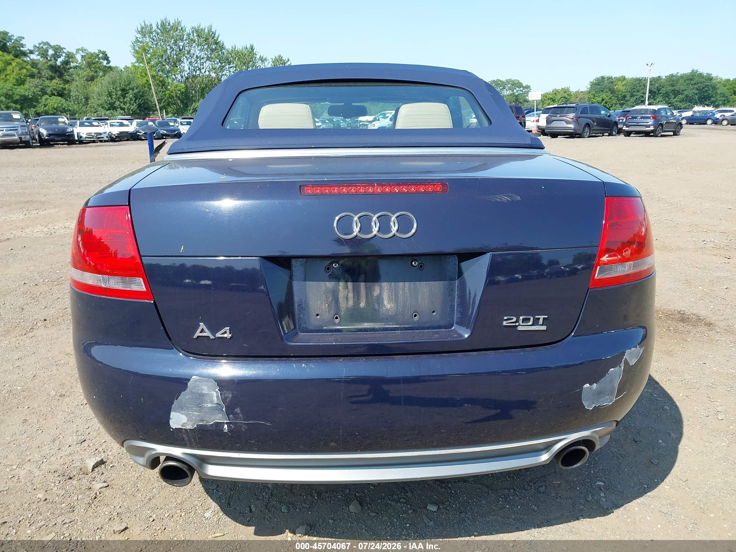 2009 Audi A4 2.0t/2.0t Special Edition Blue vin: WAUDF48H49K005525