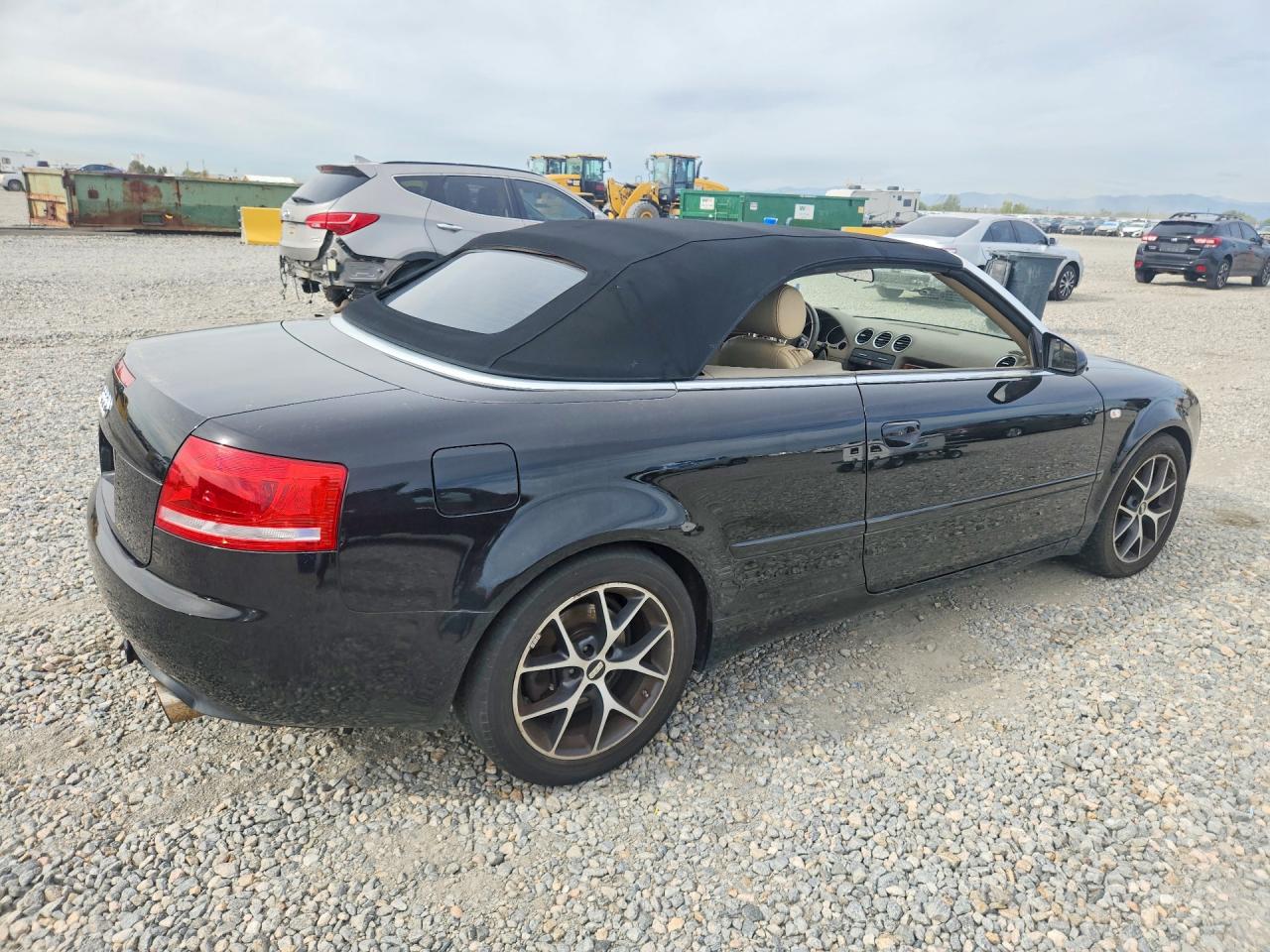 2008 Audi A4 2.0t Cabriolet Quattro Black vin: WAUDF48H58K015866