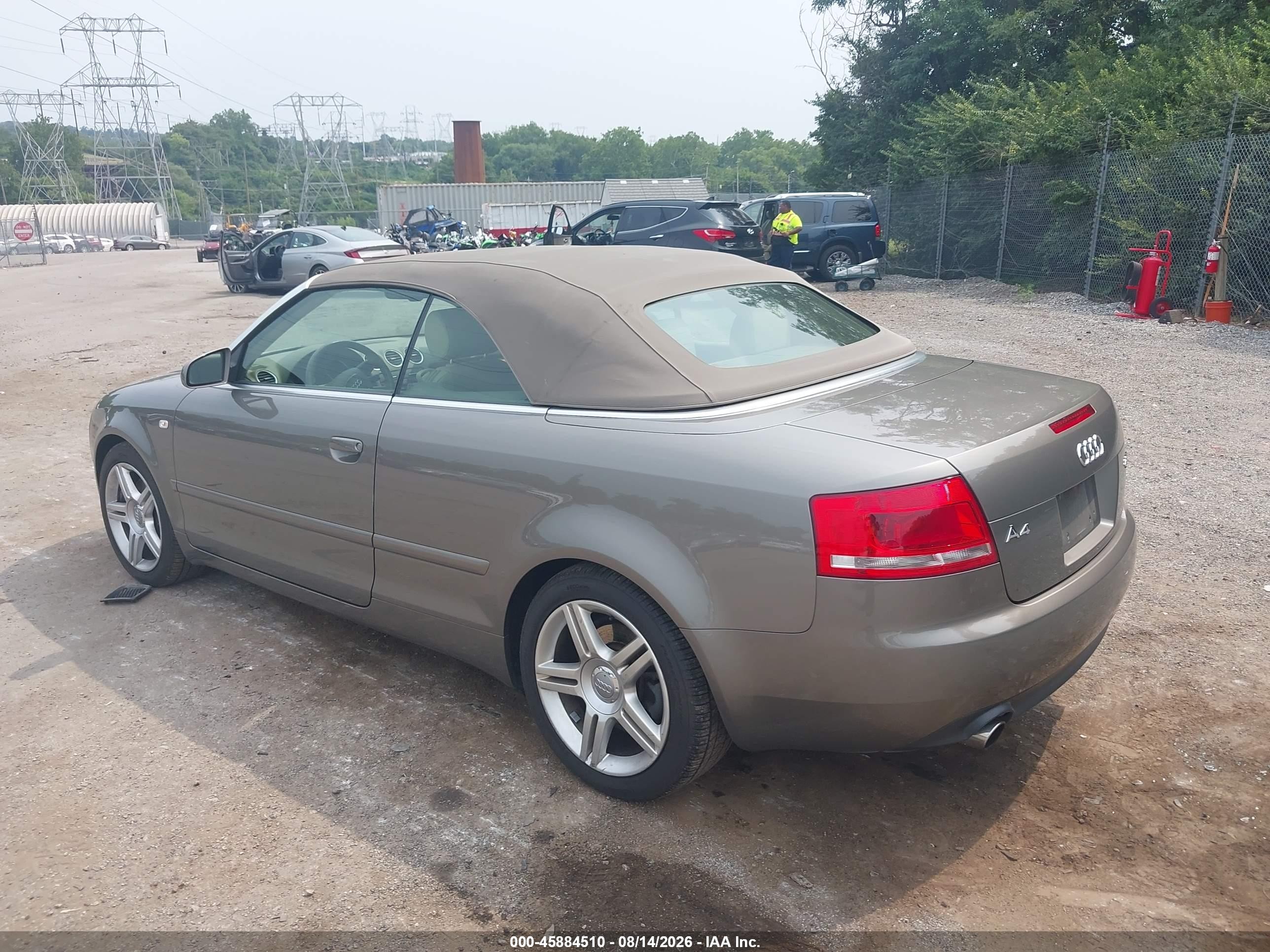 2008 Audi A4 2.0t Gold vin: WAUDF48H68K003595