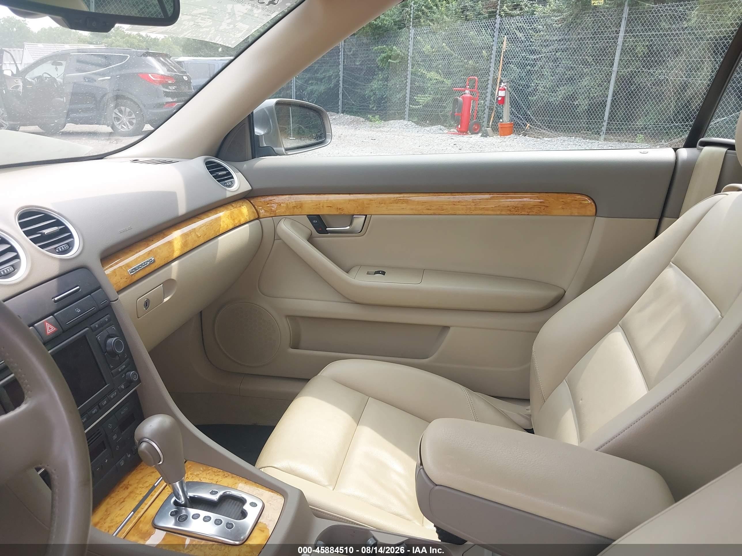 2008 Audi A4 2.0t Gold vin: WAUDF48H68K003595