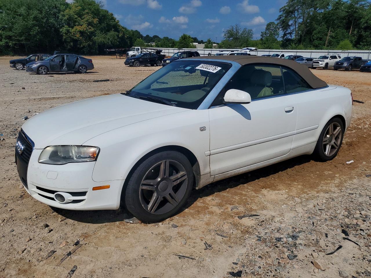 2008 Audi A4 2.0t Cabriolet Quattro White vin: WAUDF48H68K007288