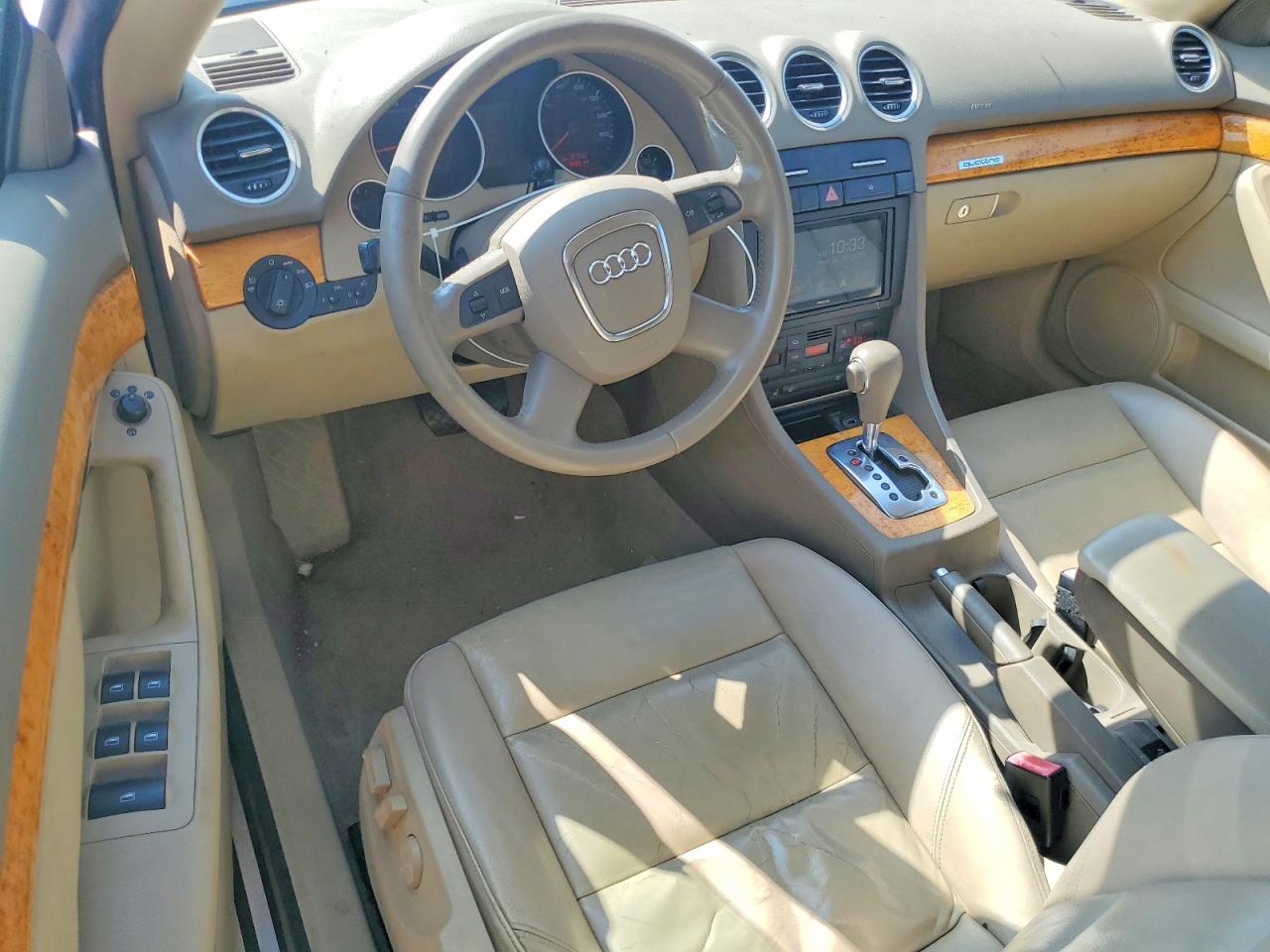 2008 Audi A4 2.0t Cabriolet Quattro White vin: WAUDF48H68K007288